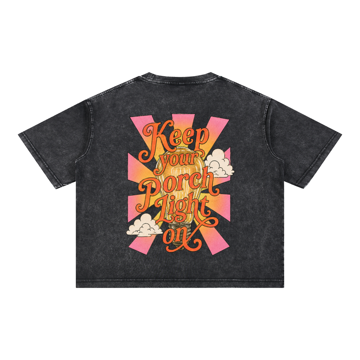 keep your porch light on graphic tee