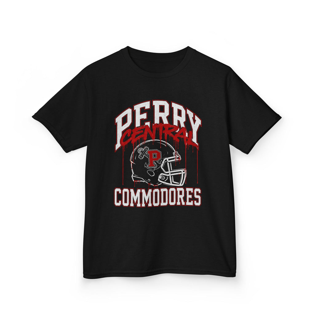 Perry Central Commodores Football Graffiti Kids Tee