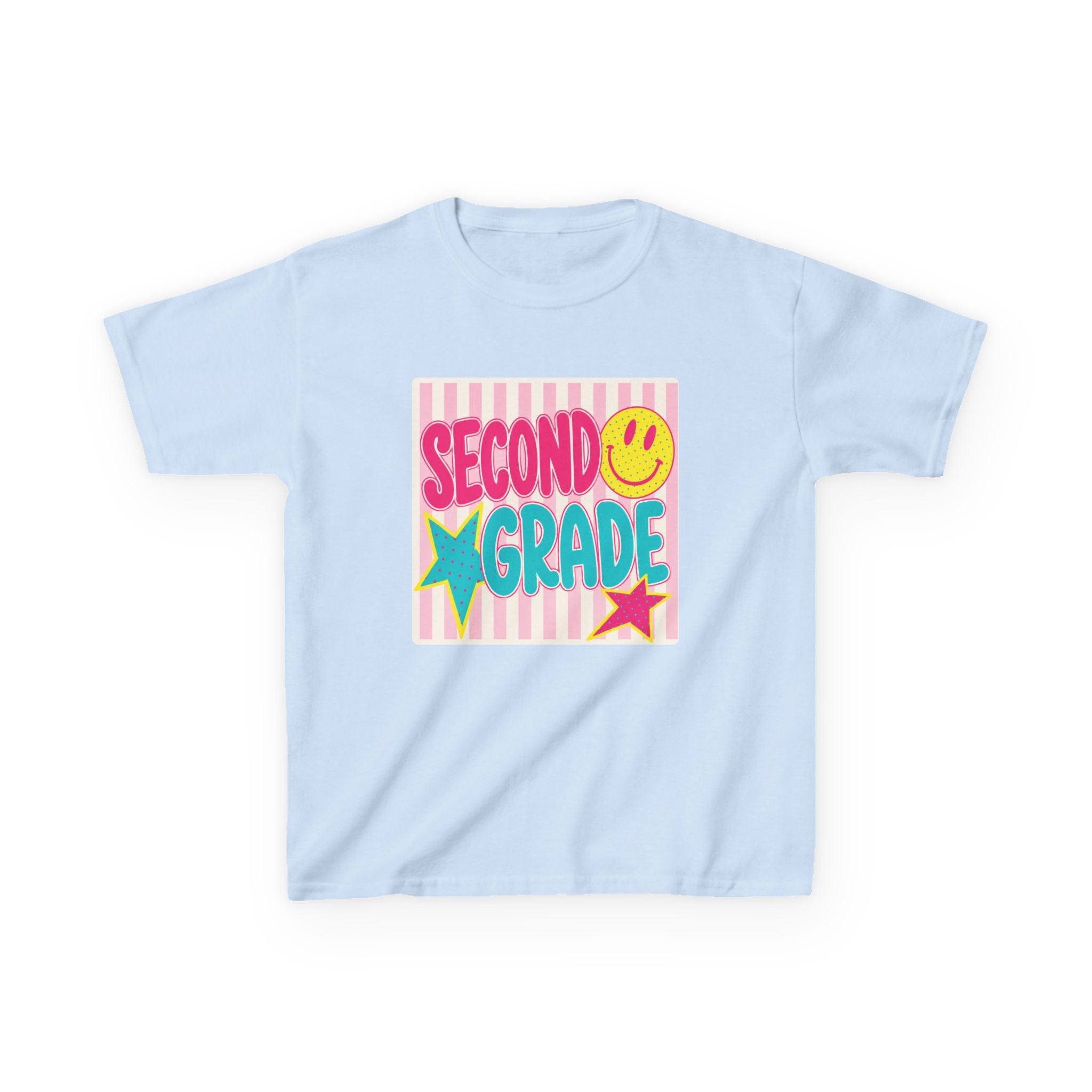 Second Grade Smiley Kids T‑Shirt — Girls