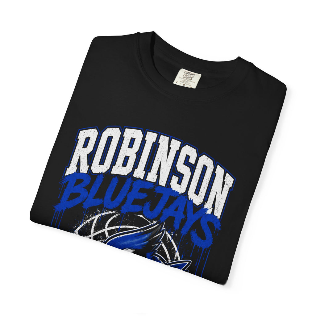 Robinson Bluejays Basketball Graffiti T-Shirt