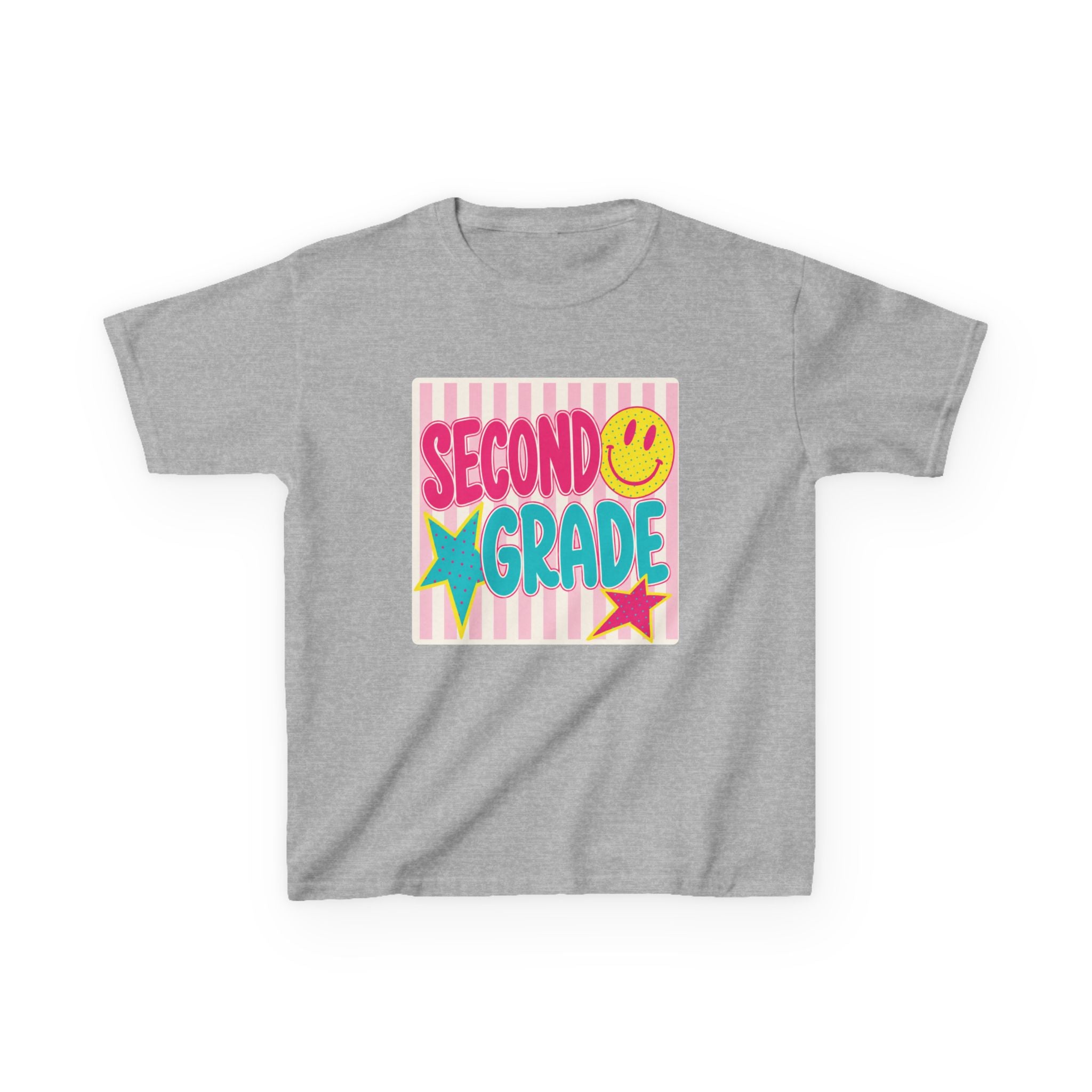 Second Grade Smiley Kids T‑Shirt — Girls