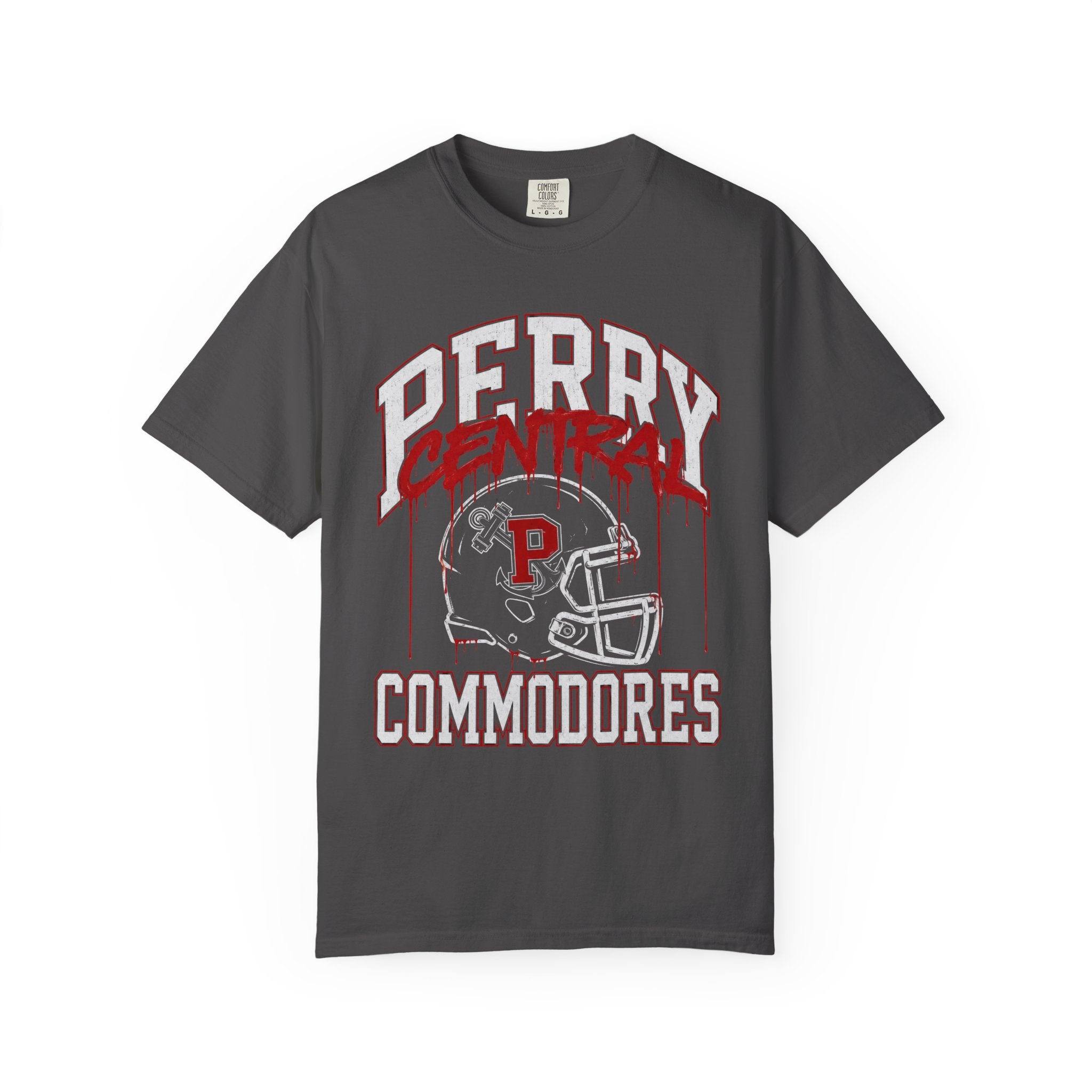 Perry Central Commodores Football Graffiti T-Shirt