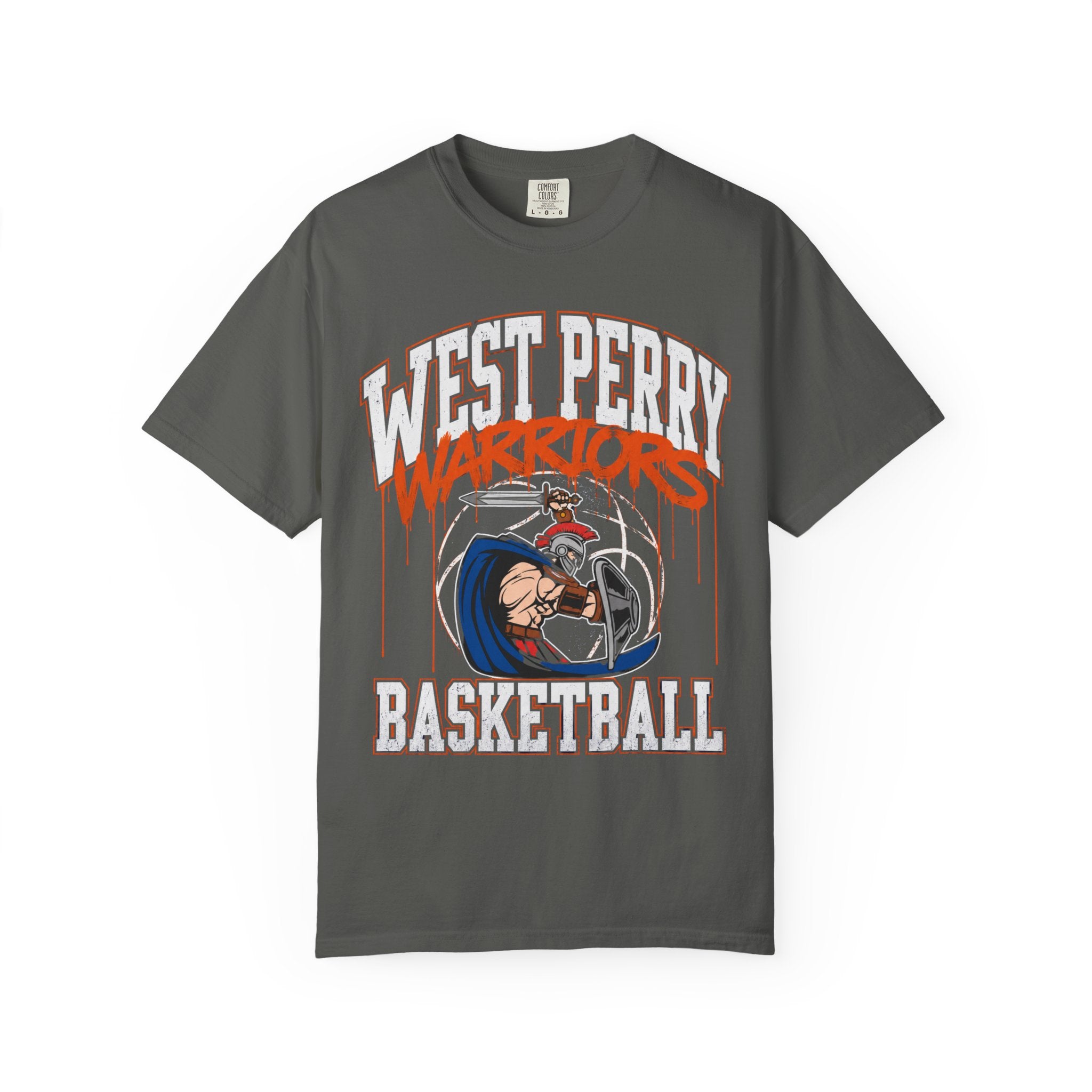 West Perry Warriors Basketball Graffiti T-Shirt