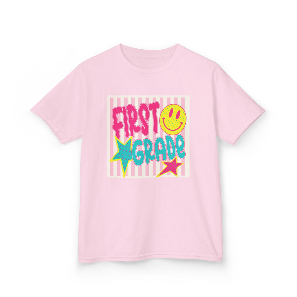 First Grade Smiley Kids T‑Shirt — Girls