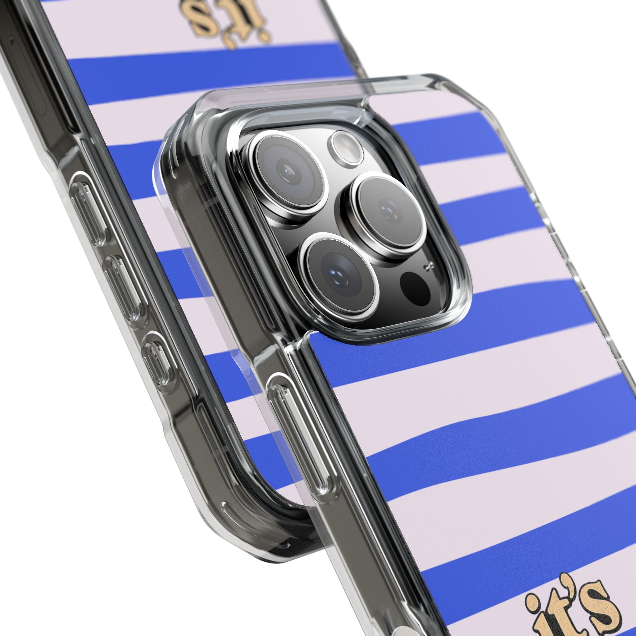 "it's these damn phones" Clear Magnetic Phone Case