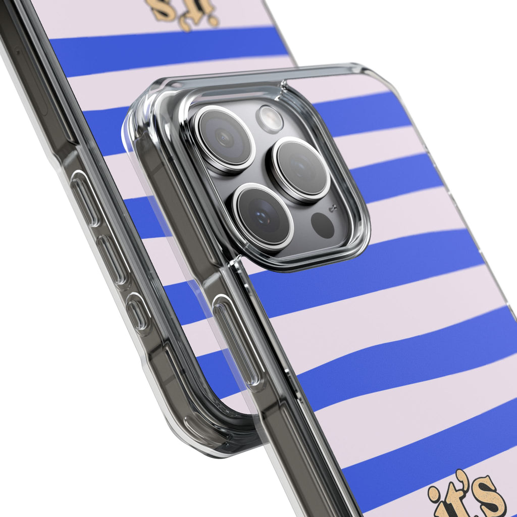 "it's these damn phones" Clear Magnetic Phone Case