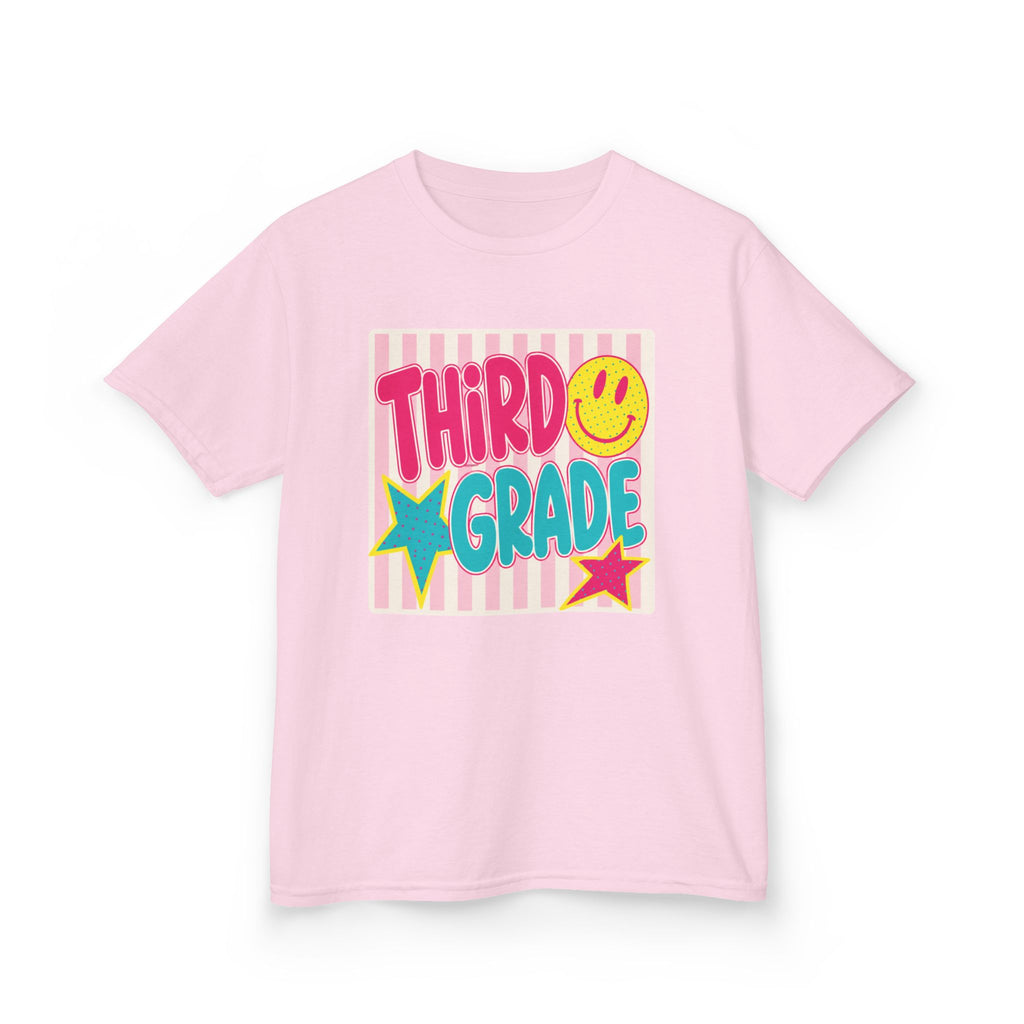 Third Grade Smiley Kids T‑Shirt — Girls