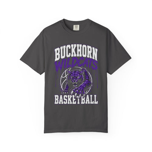 Buckhorn Wildcats Basketball T-Shirt — School Team Spirit Tee