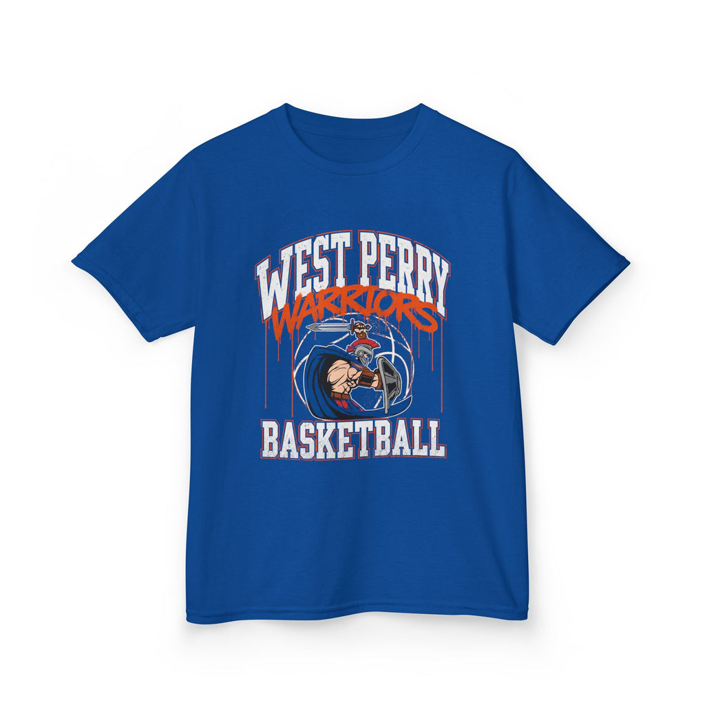 West Perry Warriors Basketball Graffiti Kids Tee