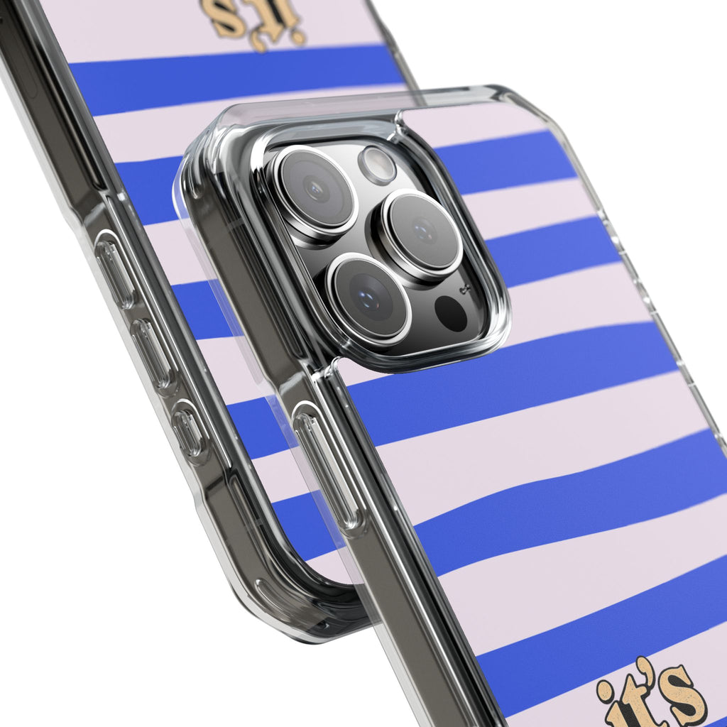 "it's these damn phones" Clear Magnetic Phone Case