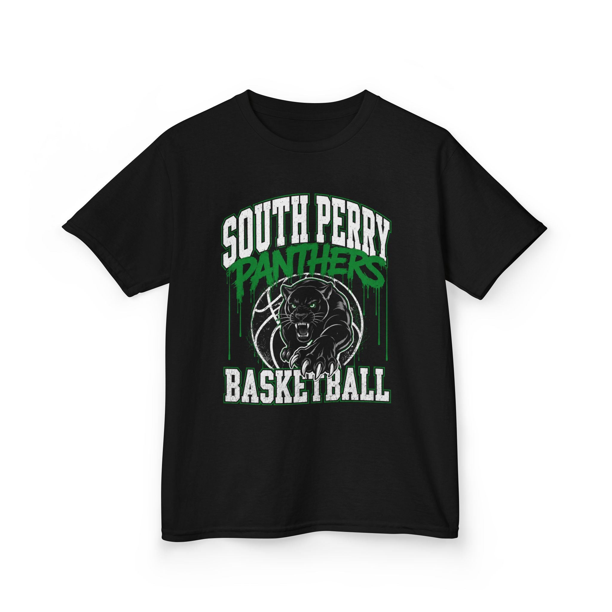 South Perry Panthers Basketball Graffiti Kids T‑Shirt