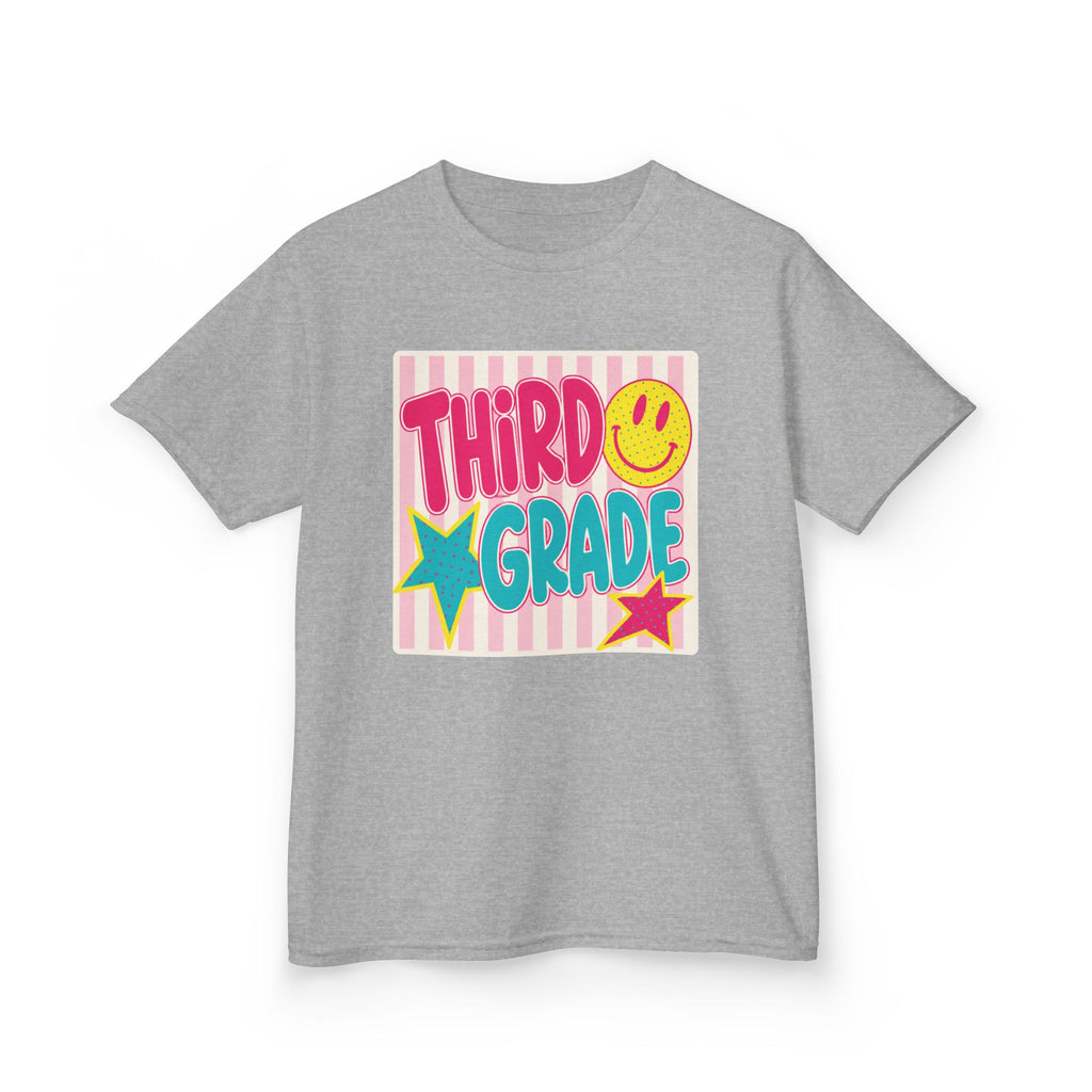 Third Grade Smiley Kids T‑Shirt — Girls