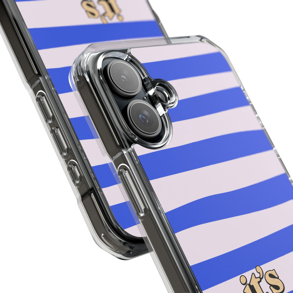 "it's these damn phones" Clear Magnetic Phone Case
