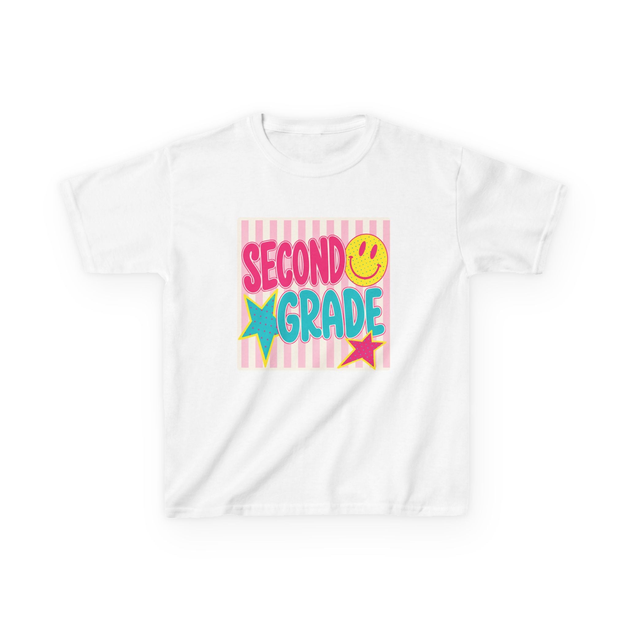 Second Grade Smiley Kids T‑Shirt — Girls