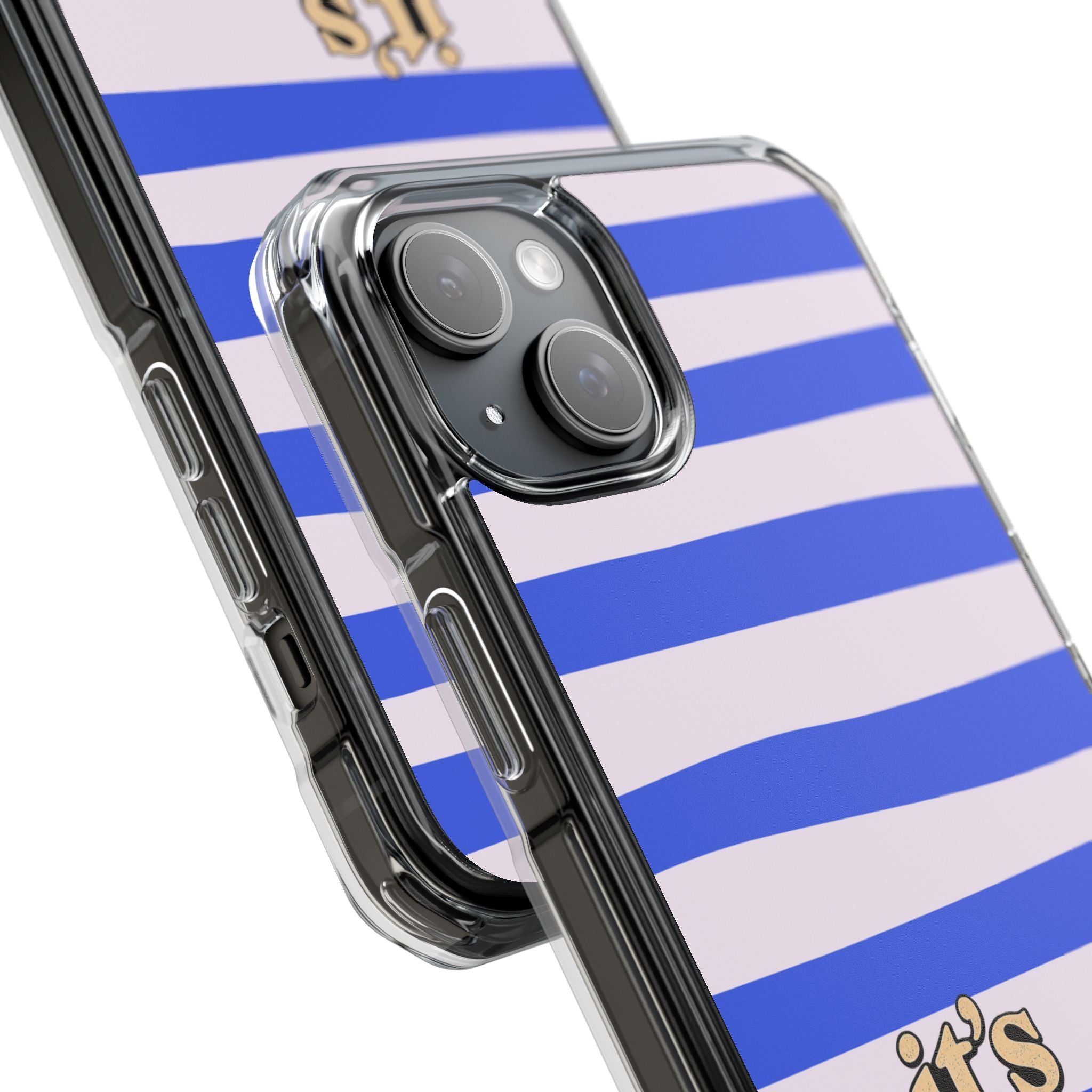"it's these damn phones" Clear Magnetic Phone Case