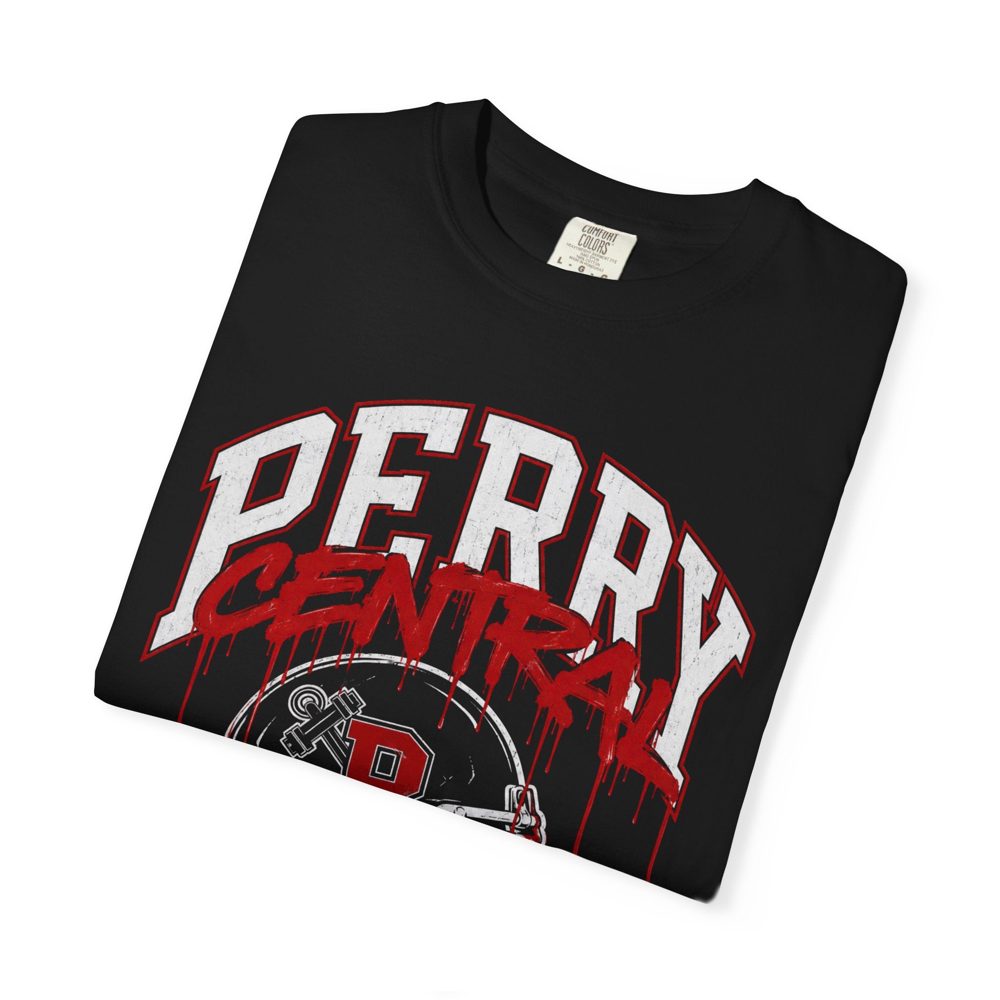 Perry Central Commodores Football Graffiti T-Shirt