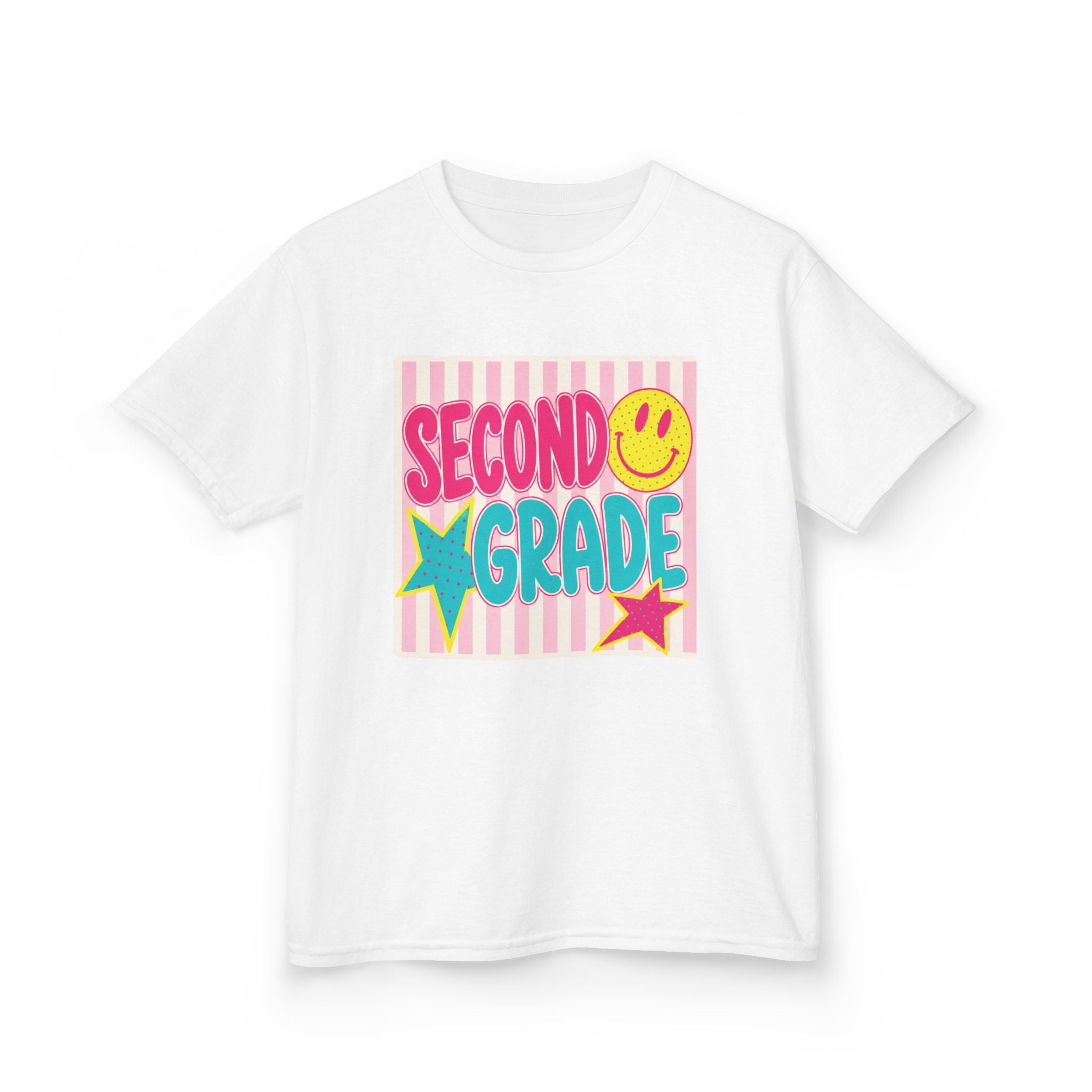 Second Grade Smiley Kids T‑Shirt — Girls
