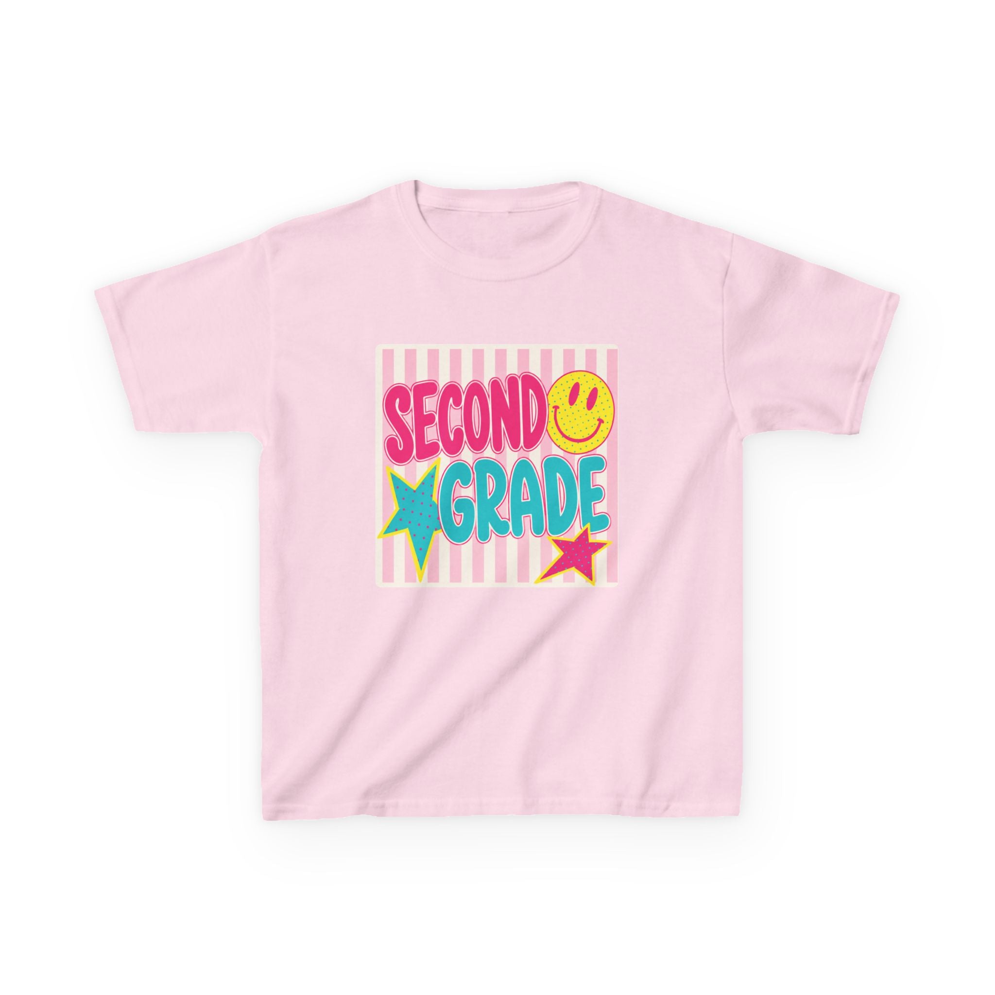 Second Grade Smiley Kids T‑Shirt — Girls