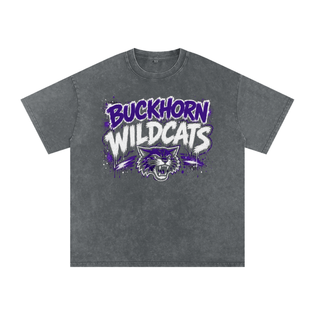 Buckhorn Heavyweight Snow Washed Oversized Tee