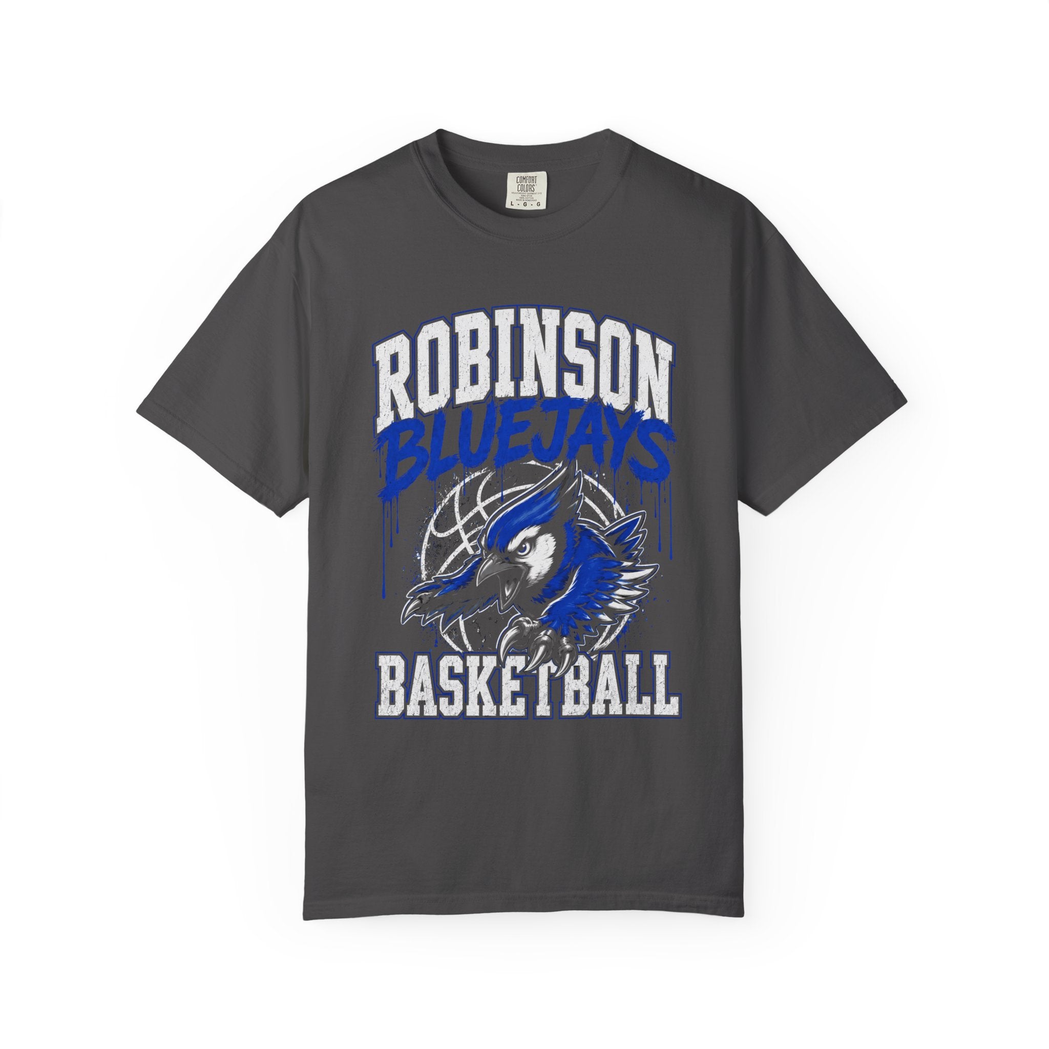 Robinson Bluejays Basketball Graffiti T-Shirt