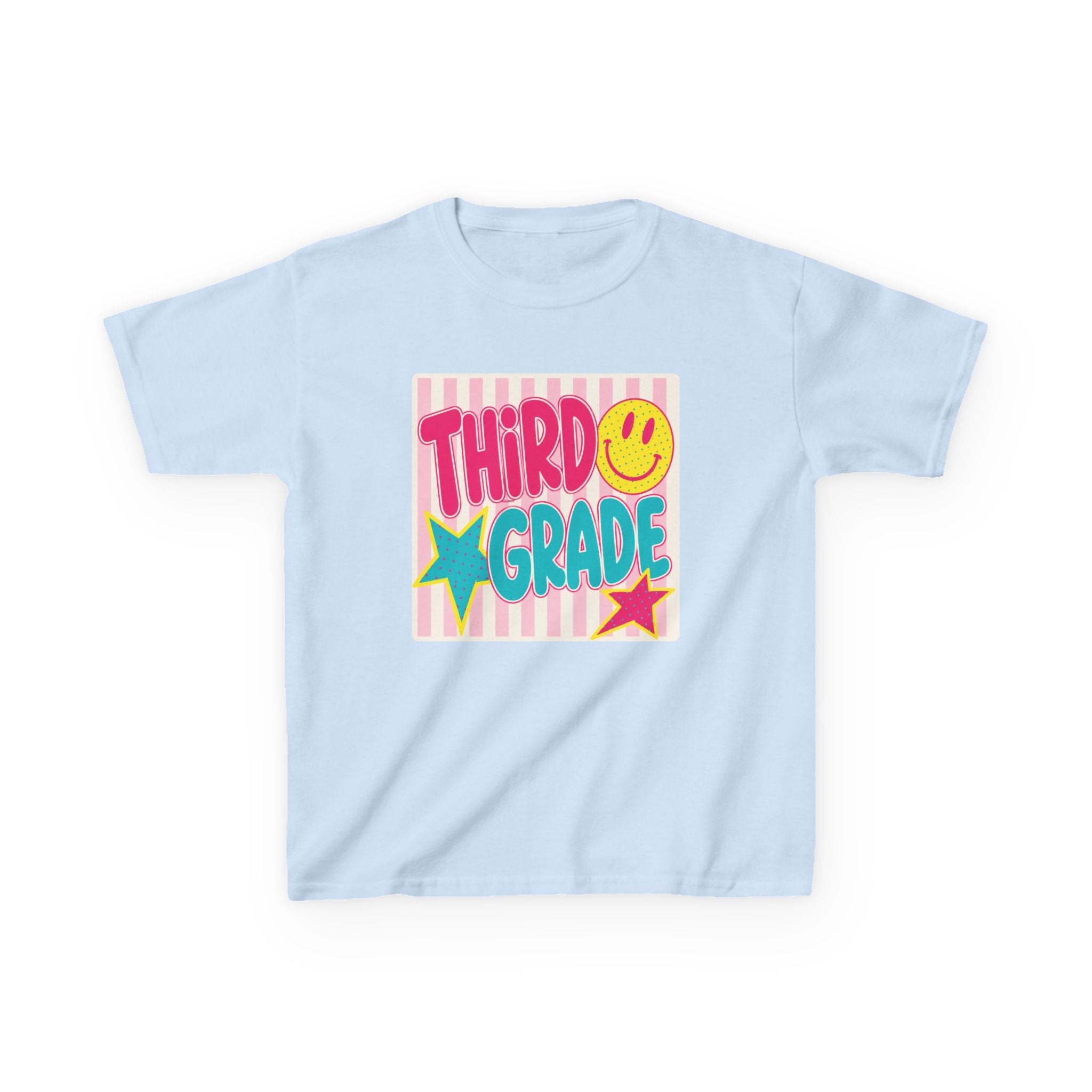 Third Grade Smiley Kids T‑Shirt — Girls