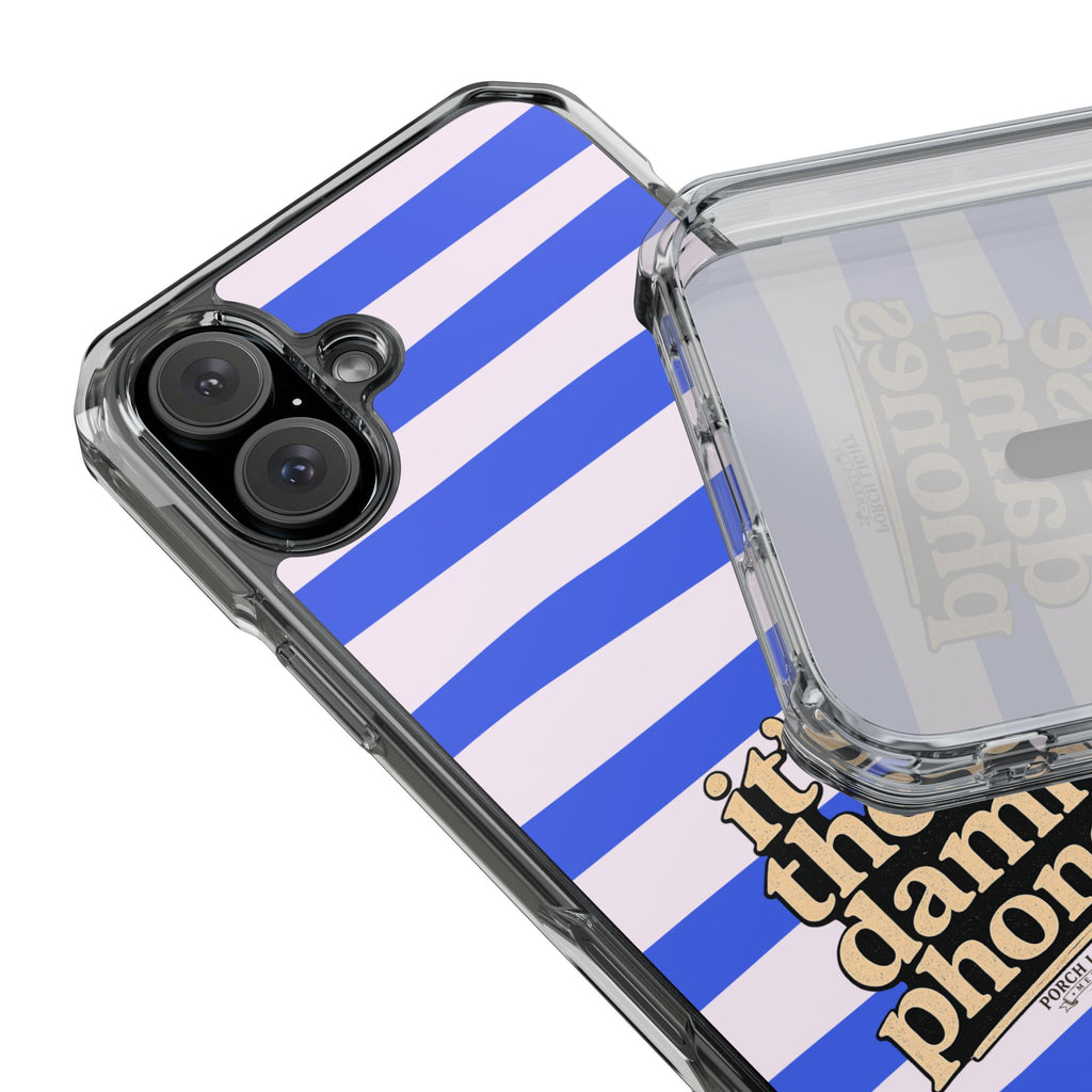 "it's these damn phones" Clear Magnetic Phone Case