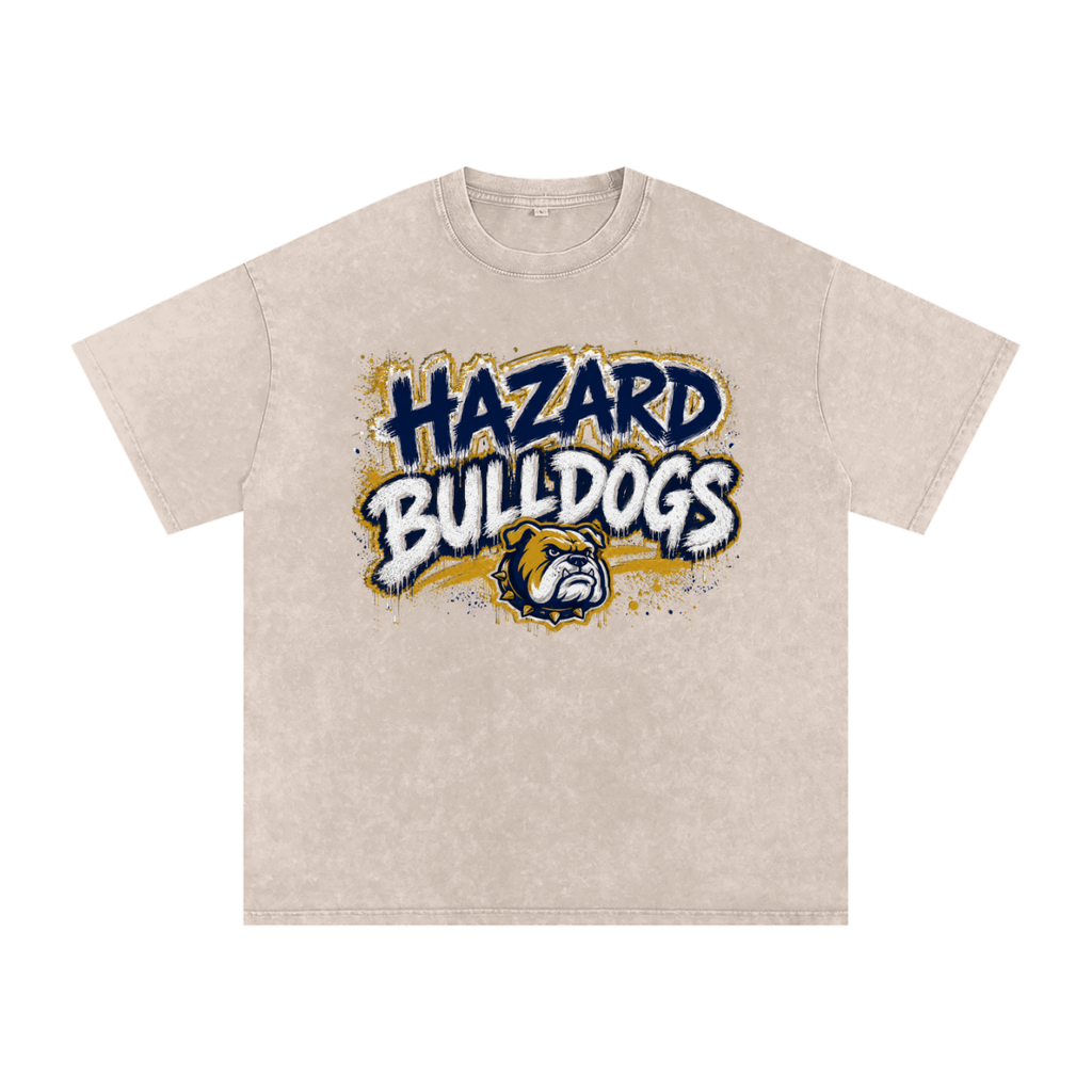 Hazard Heavyweight Snow Washed Oversized Tee