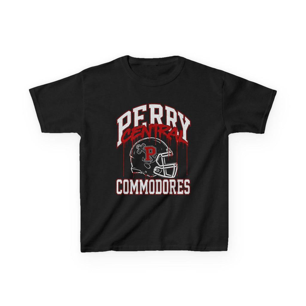 Perry Central Commodores Football Graffiti Kids Tee
