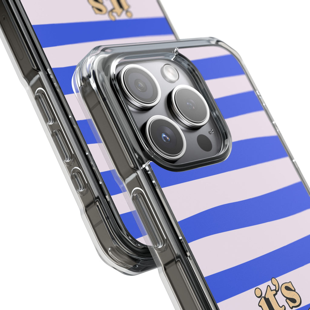 "it's these damn phones" Clear Magnetic Phone Case