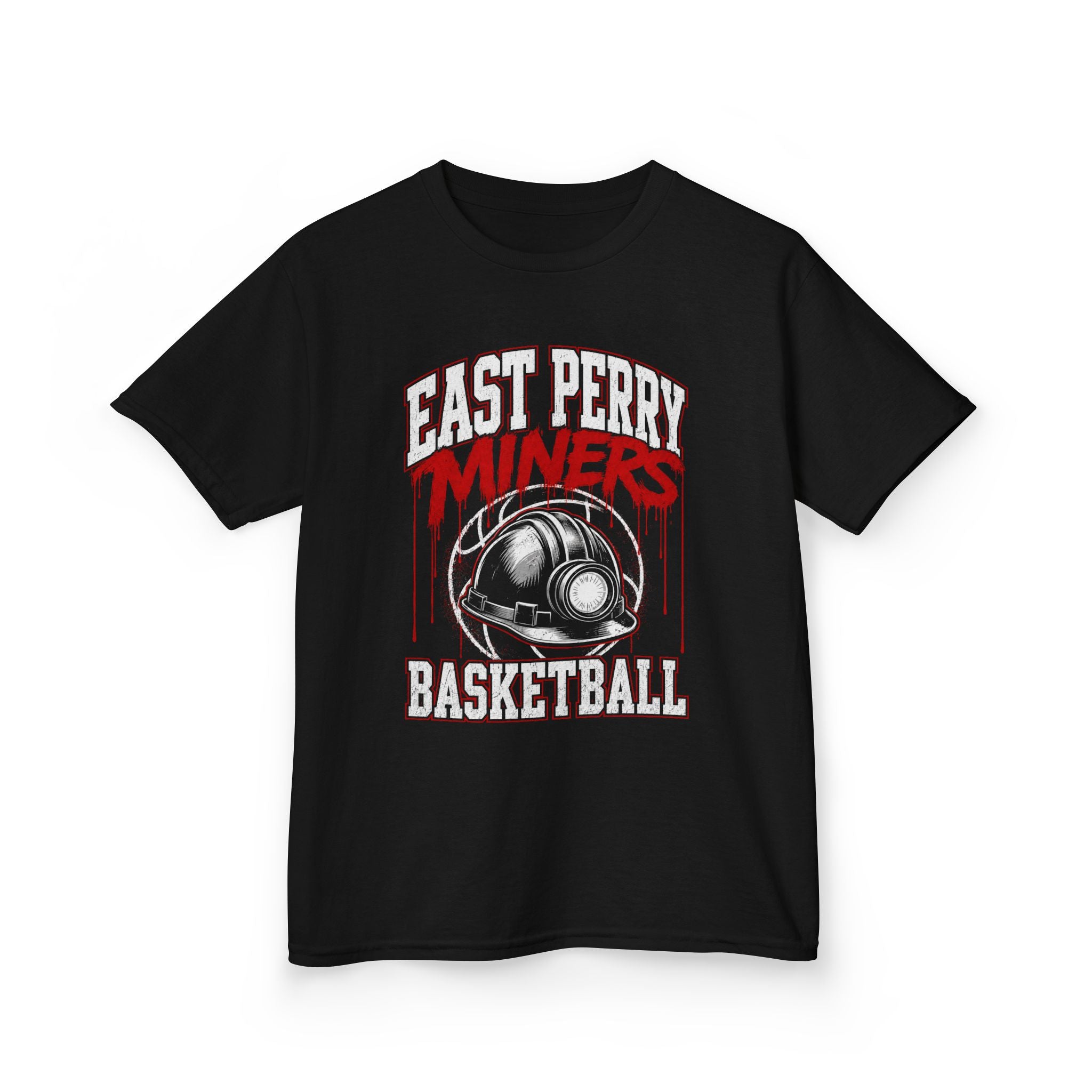 East Perry Miners Basketball Graffiti Kids T-Shirt