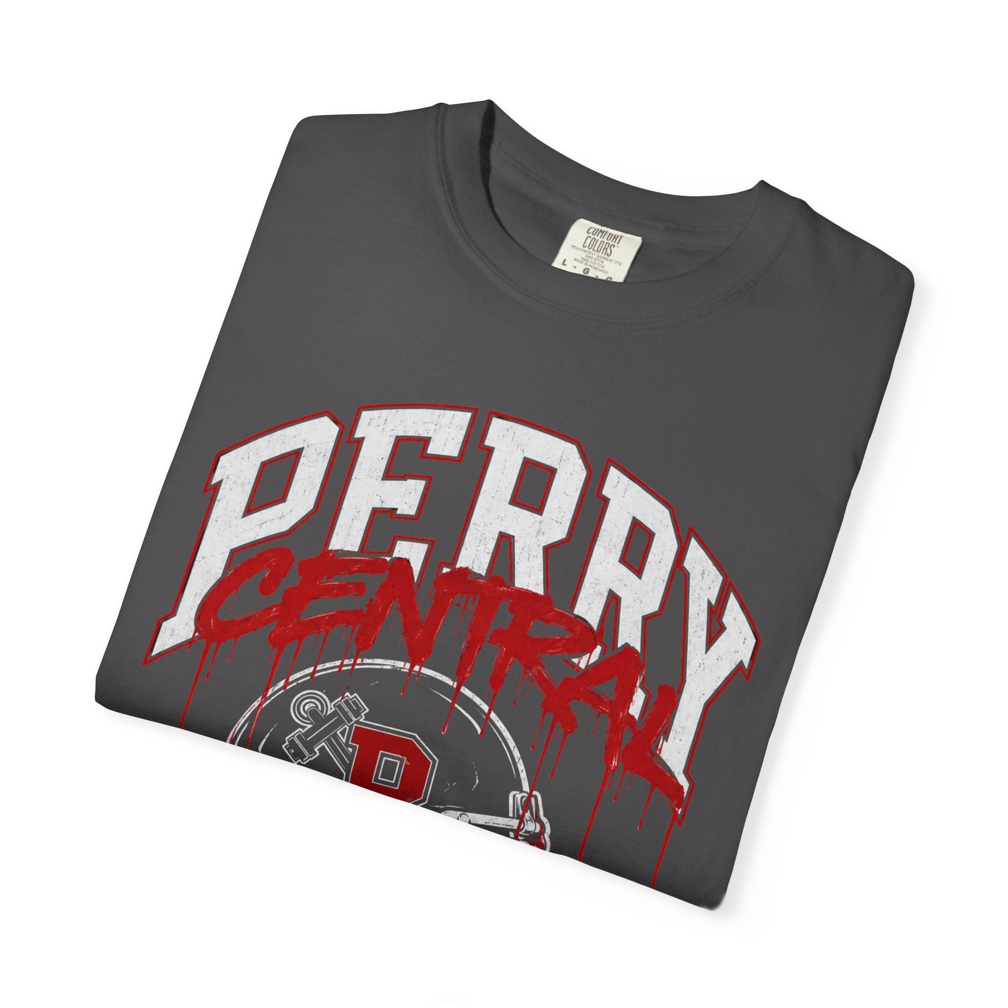 Perry Central Commodores Football Graffiti T-Shirt