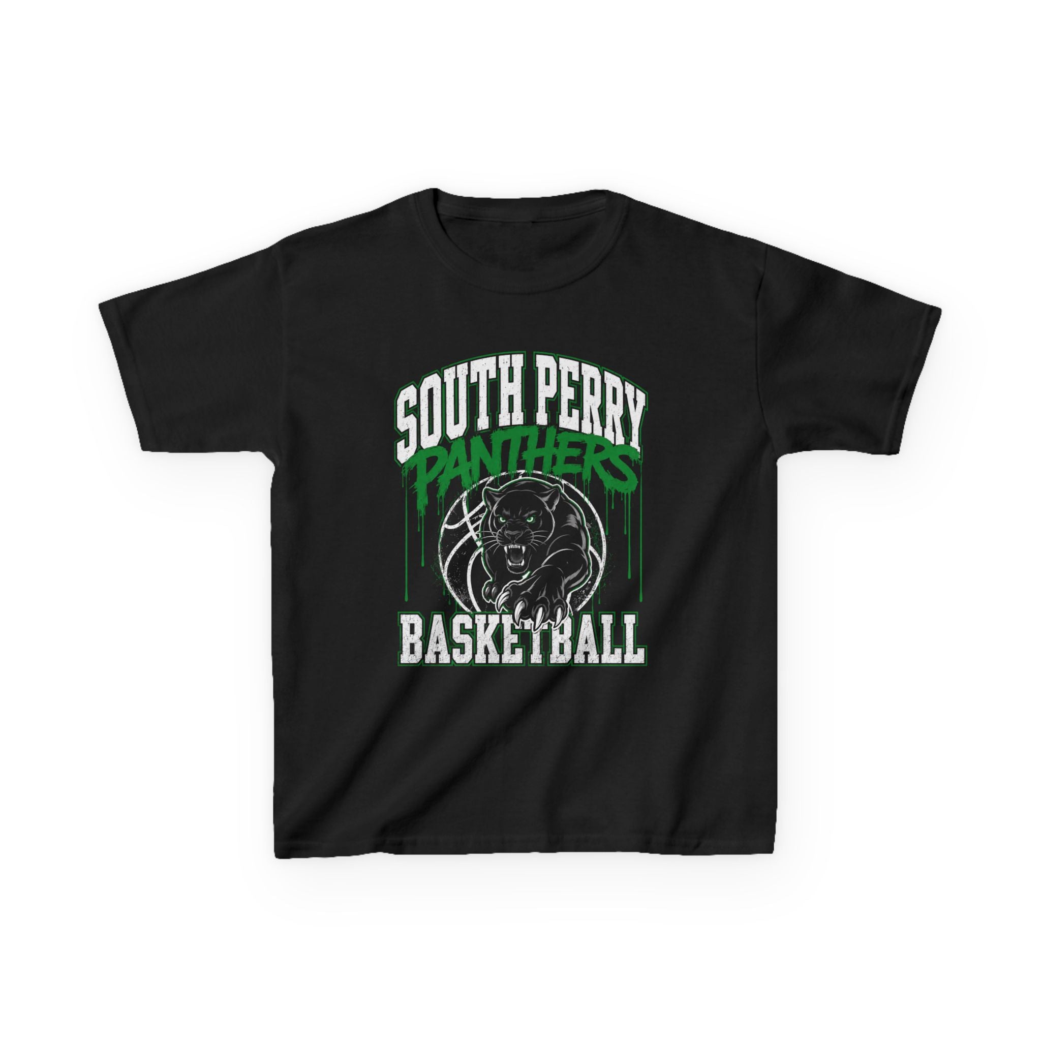 South Perry Panthers Basketball Graffiti Kids T‑Shirt