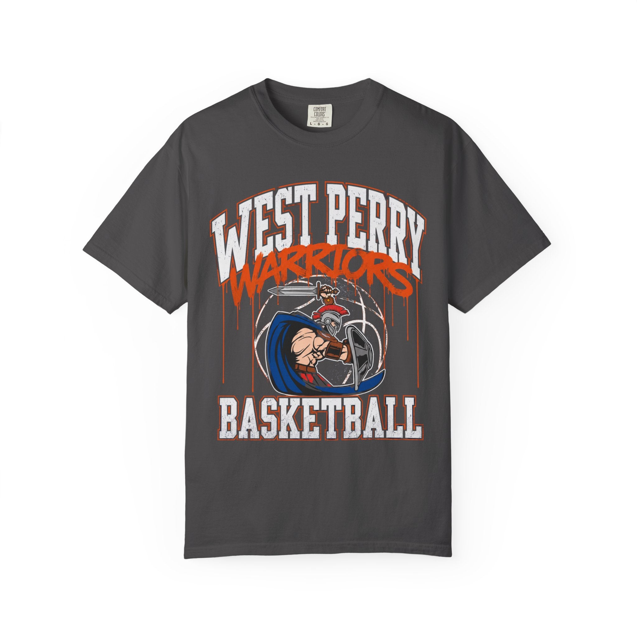 West Perry Warriors Basketball Graffiti T-Shirt