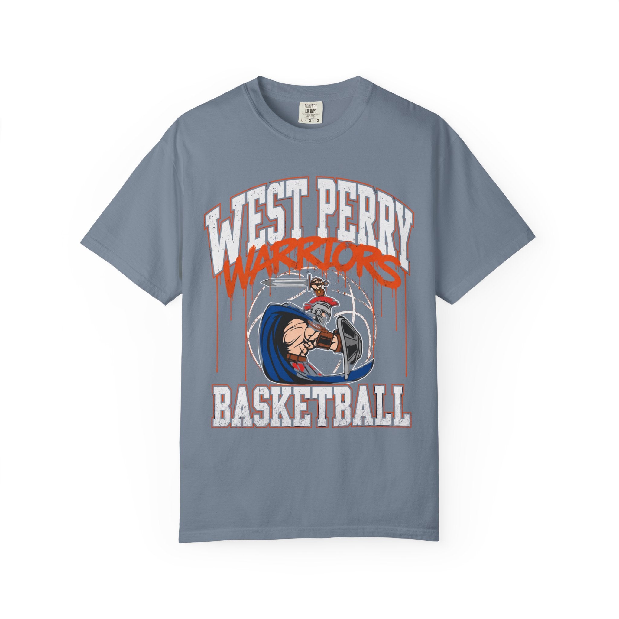 West Perry Warriors Basketball Graffiti T-Shirt