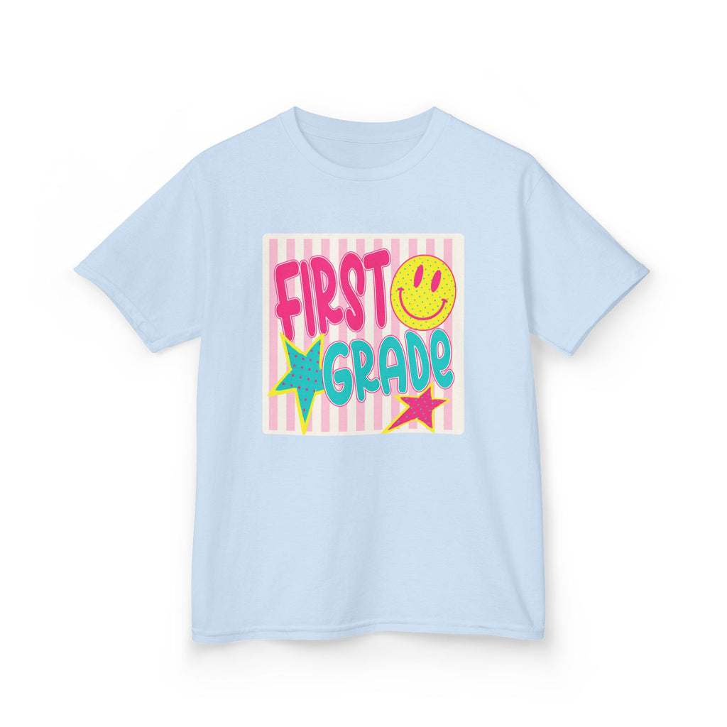 First Grade Smiley Kids T‑Shirt — Girls