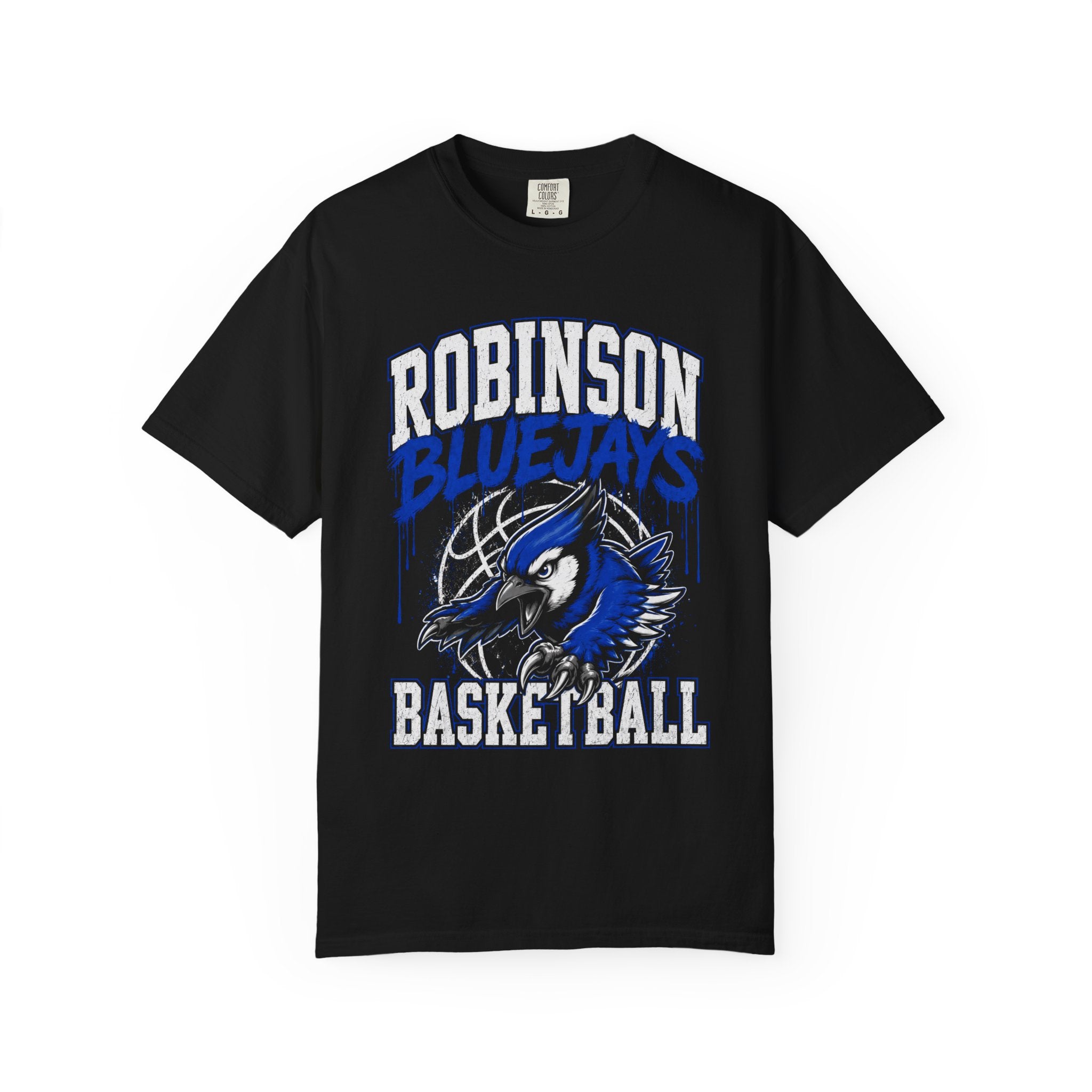 Robinson Bluejays Basketball Graffiti T-Shirt