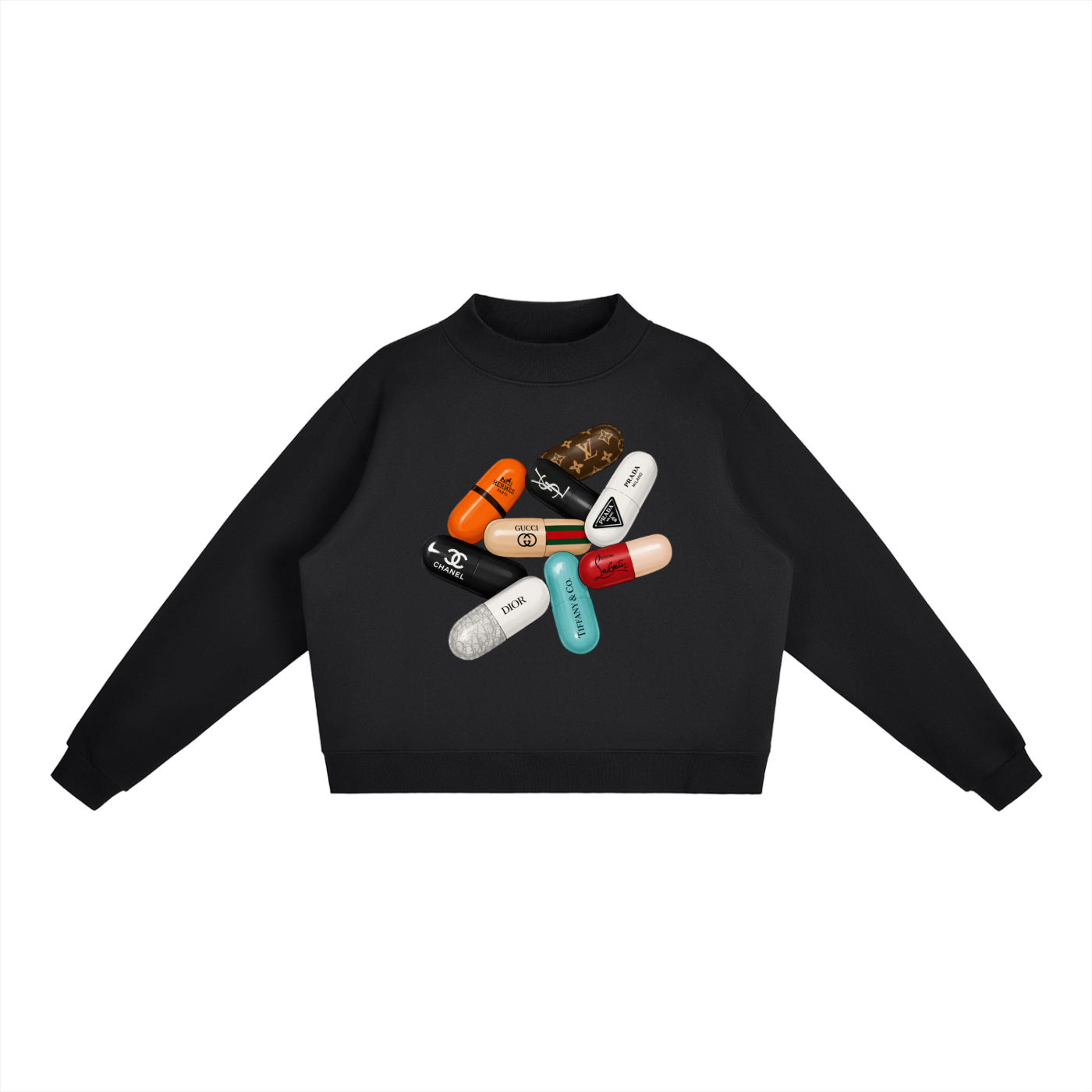 Designer Drugs Mock-Neck Sweatshirt