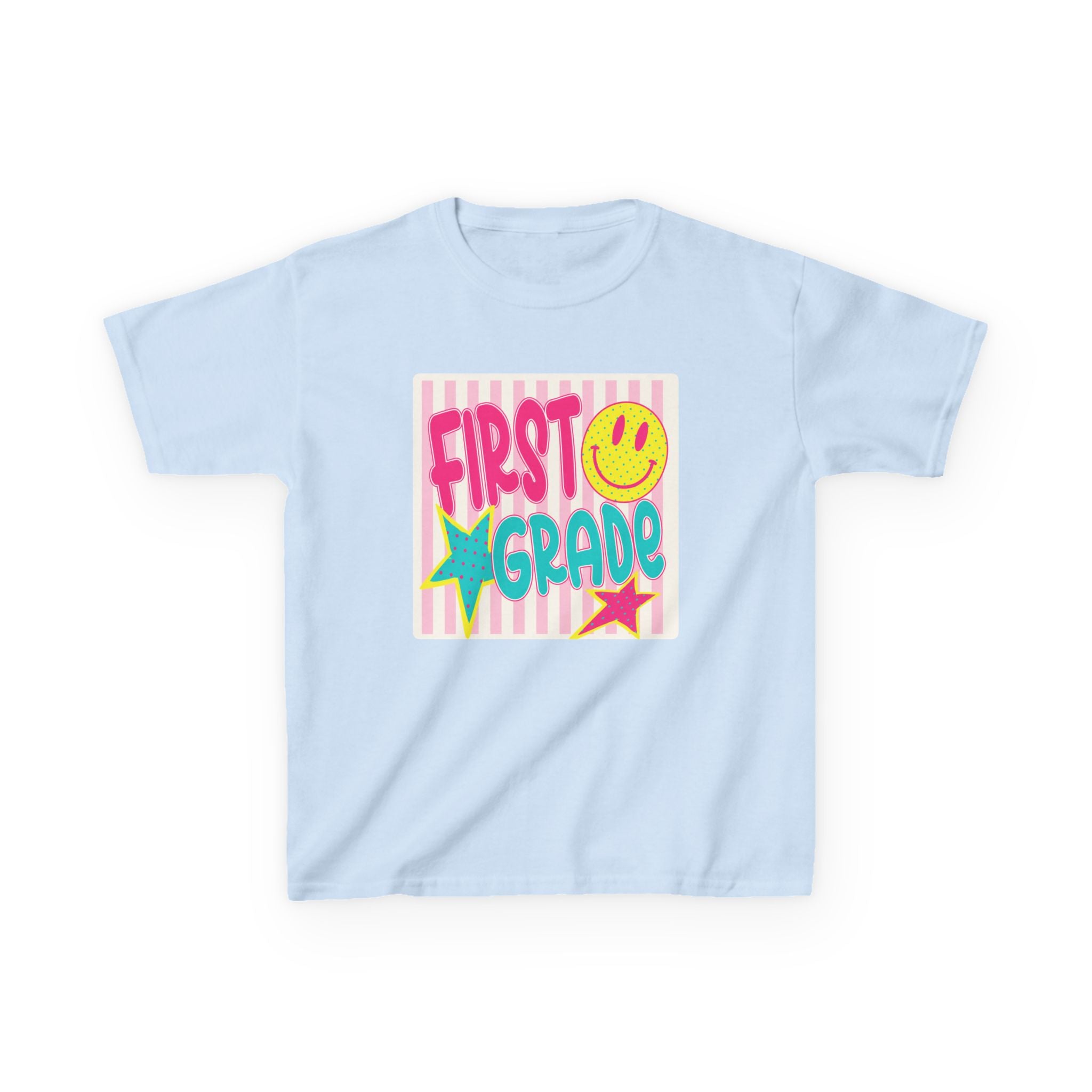 First Grade Smiley Kids T‑Shirt — Girls
