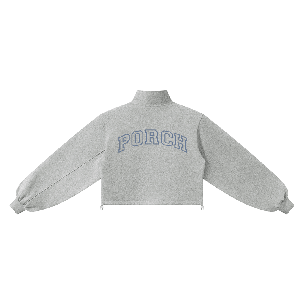 Porch Mockneck Quarter-Zip Sweatshirt - Blue