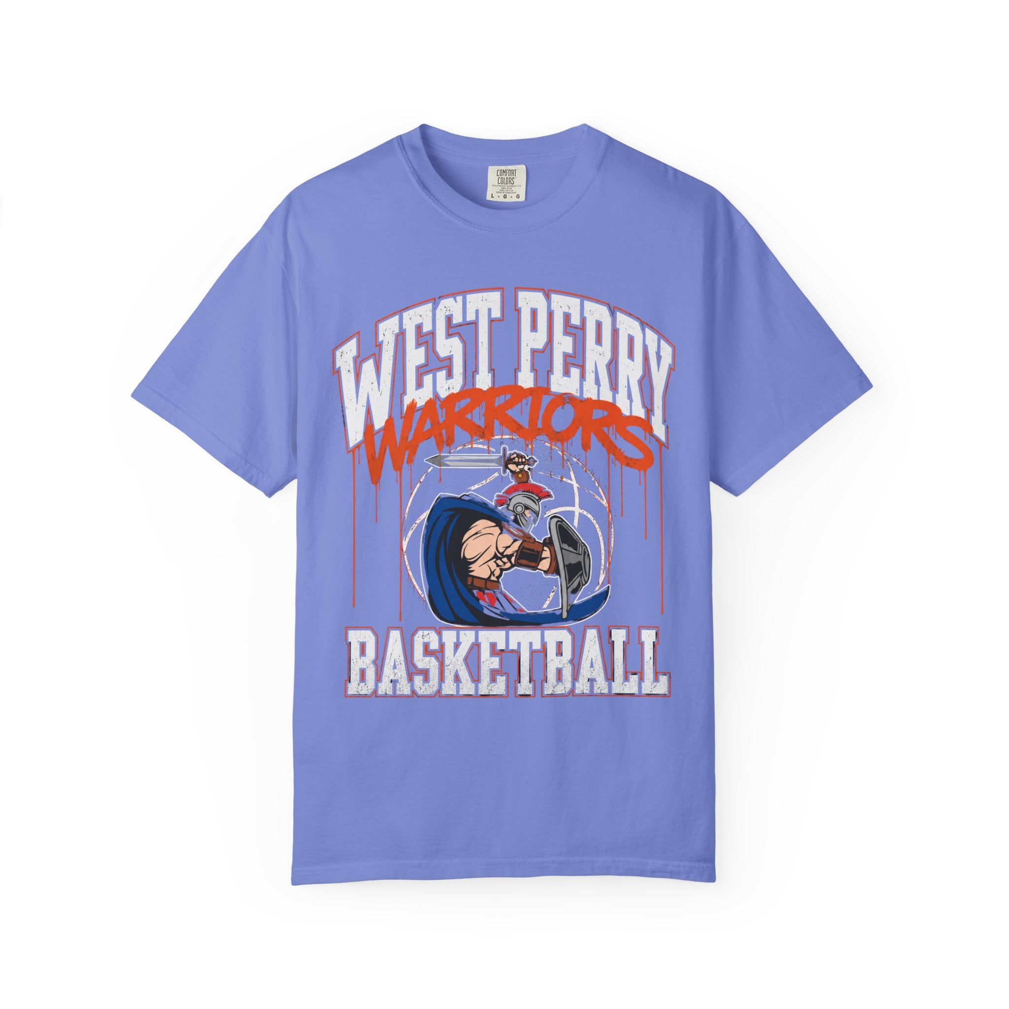 West Perry Warriors Basketball Graffiti T-Shirt