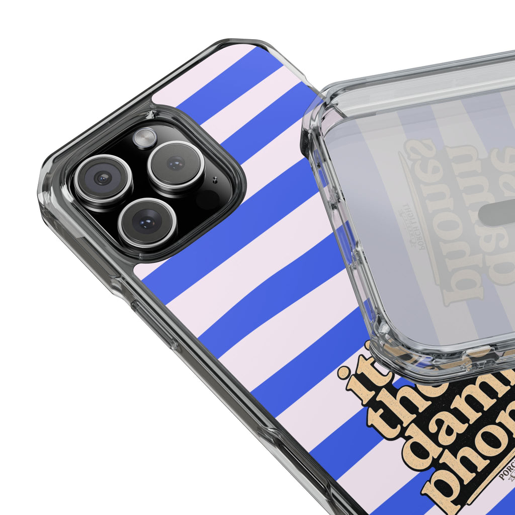 "it's these damn phones" Clear Magnetic Phone Case