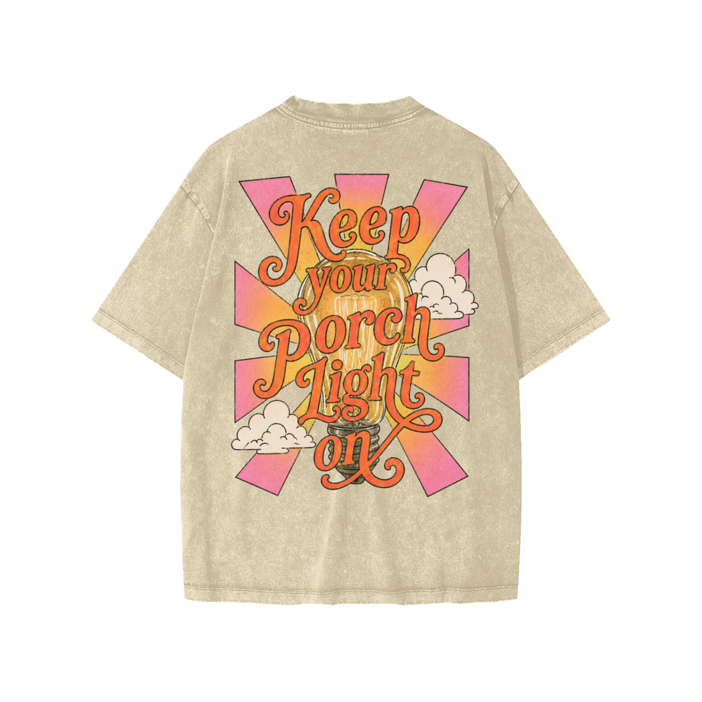 keep your porch light on - kids tee