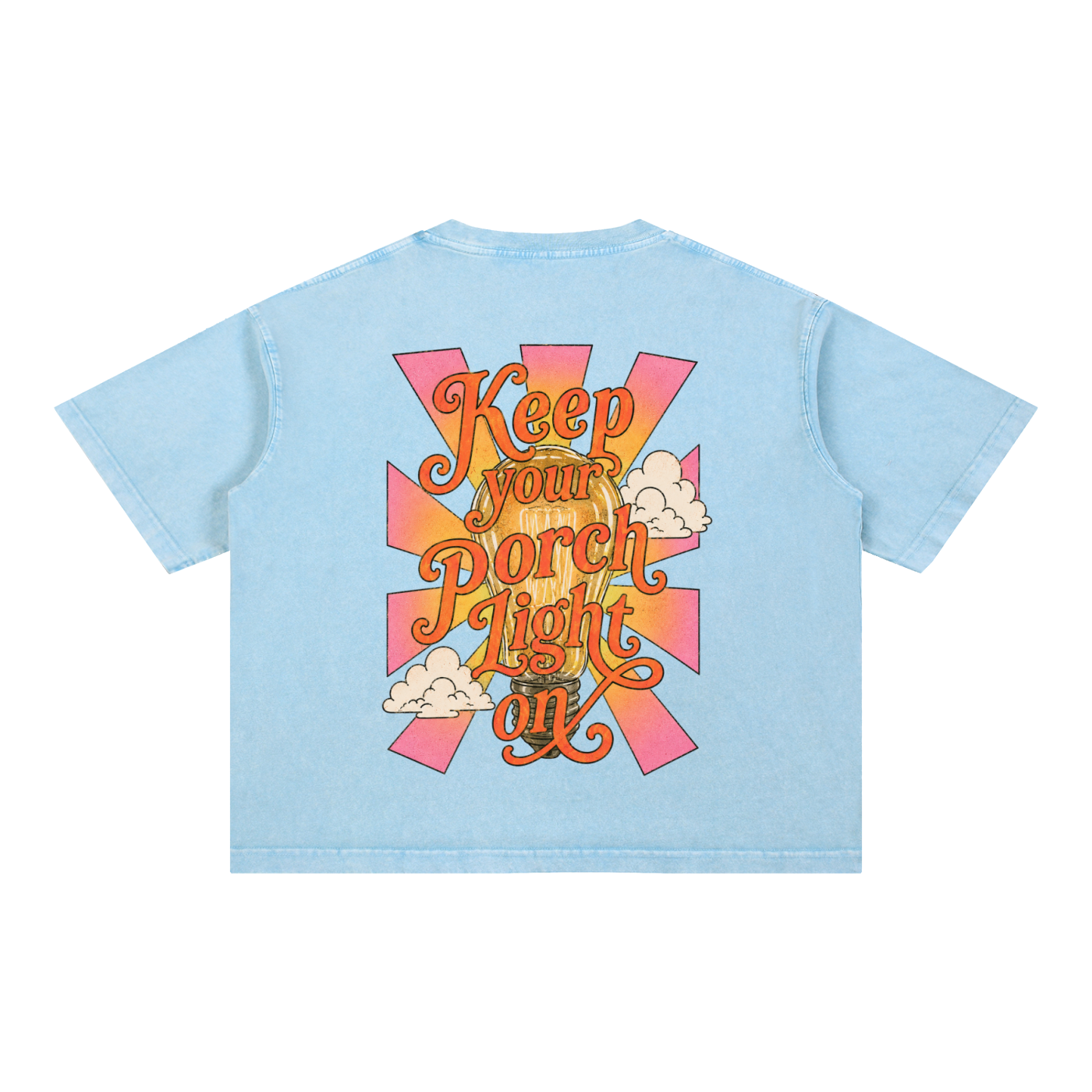 keep your porch light on graphic tee