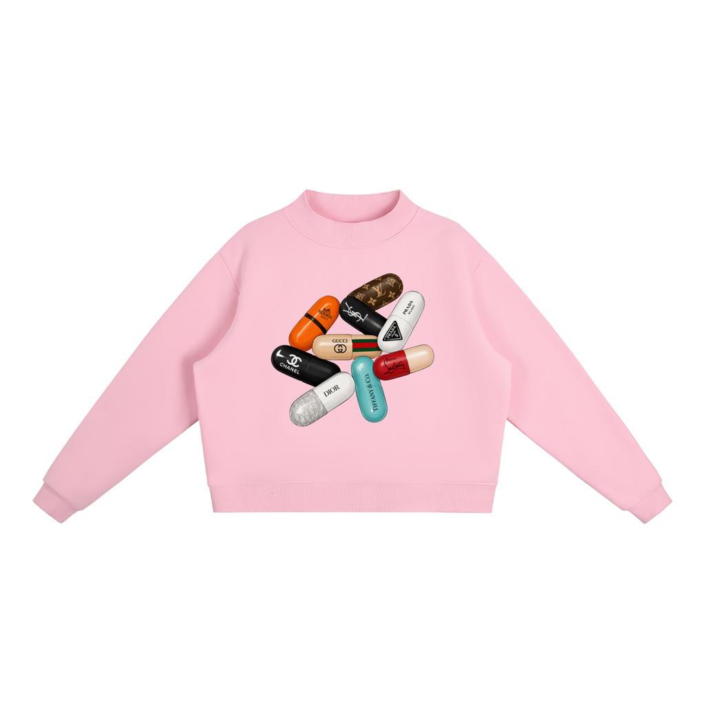 Designer Drugs Mock-Neck Sweatshirt