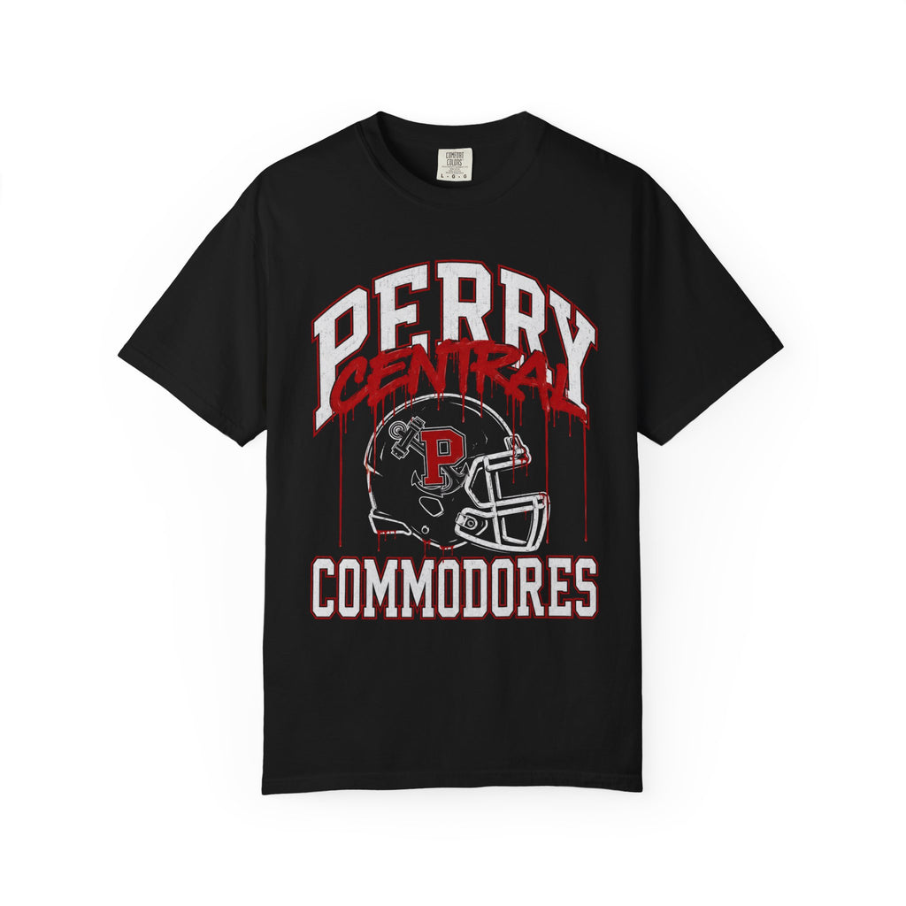 Perry Central Commodores Football Graffiti T-Shirt