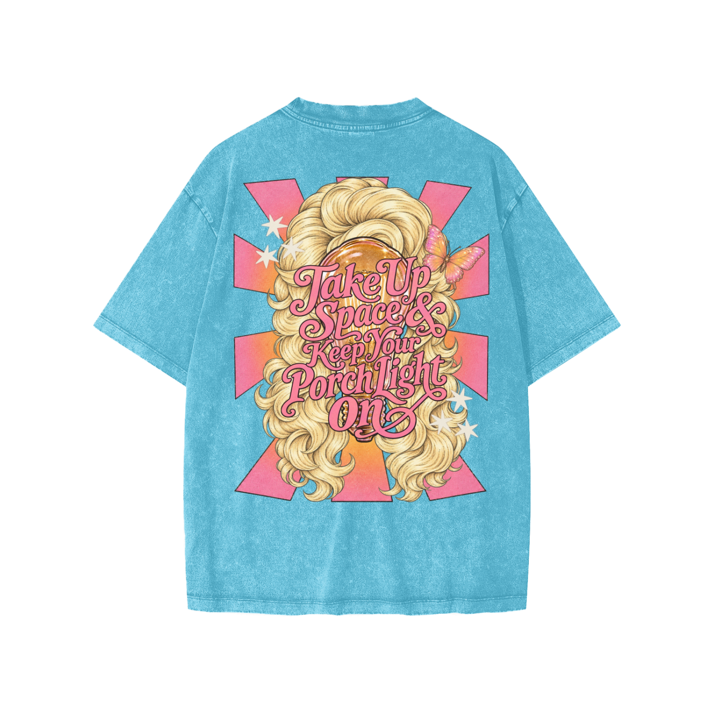 take up space & keep your porch light on - kids tee