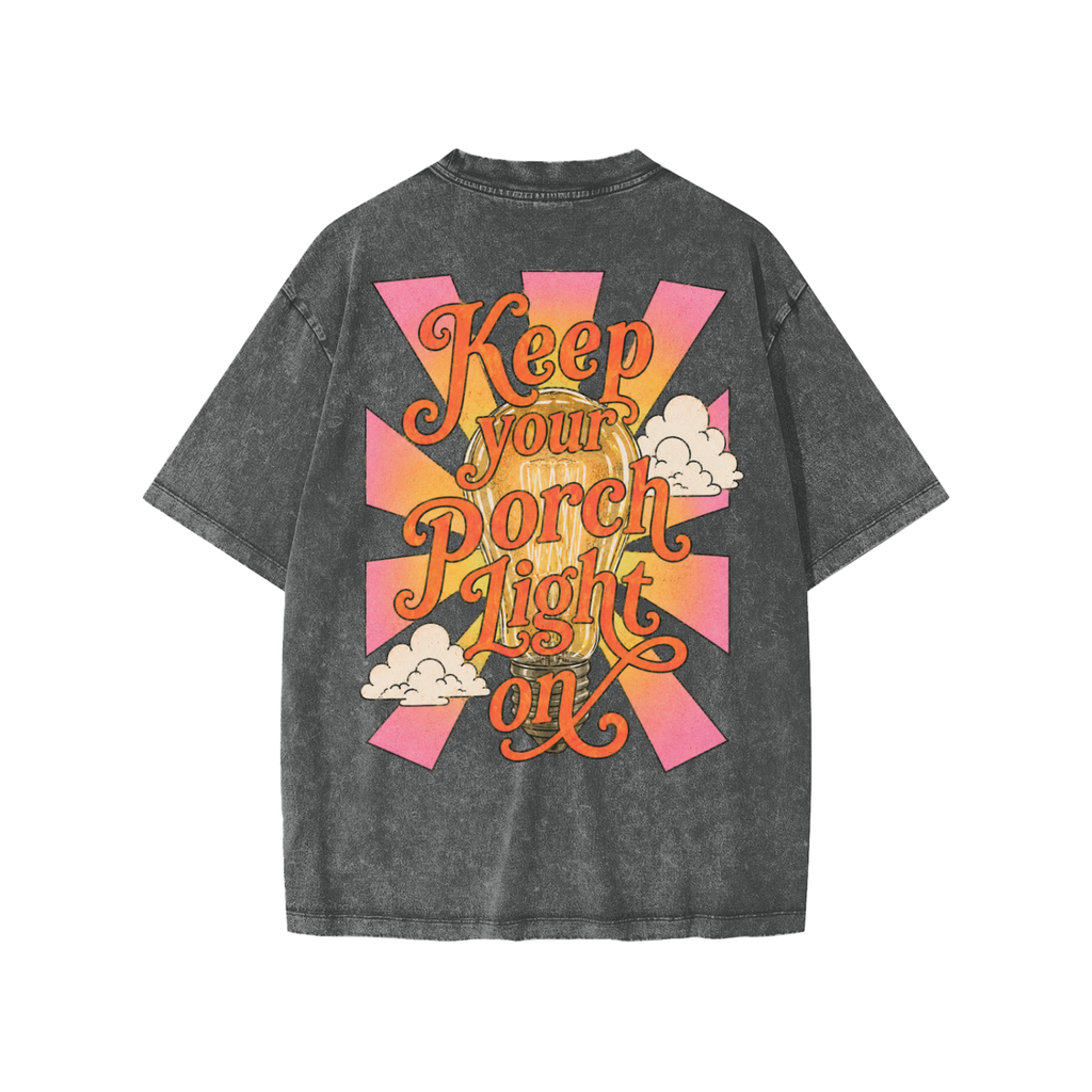 keep your porch light on - kids tee