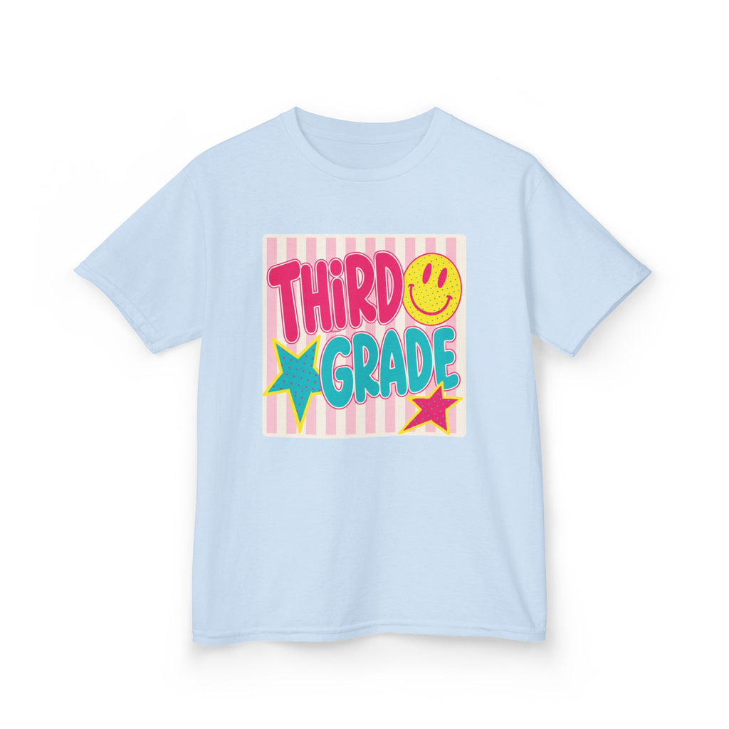 Third Grade Smiley Kids T‑Shirt — Girls