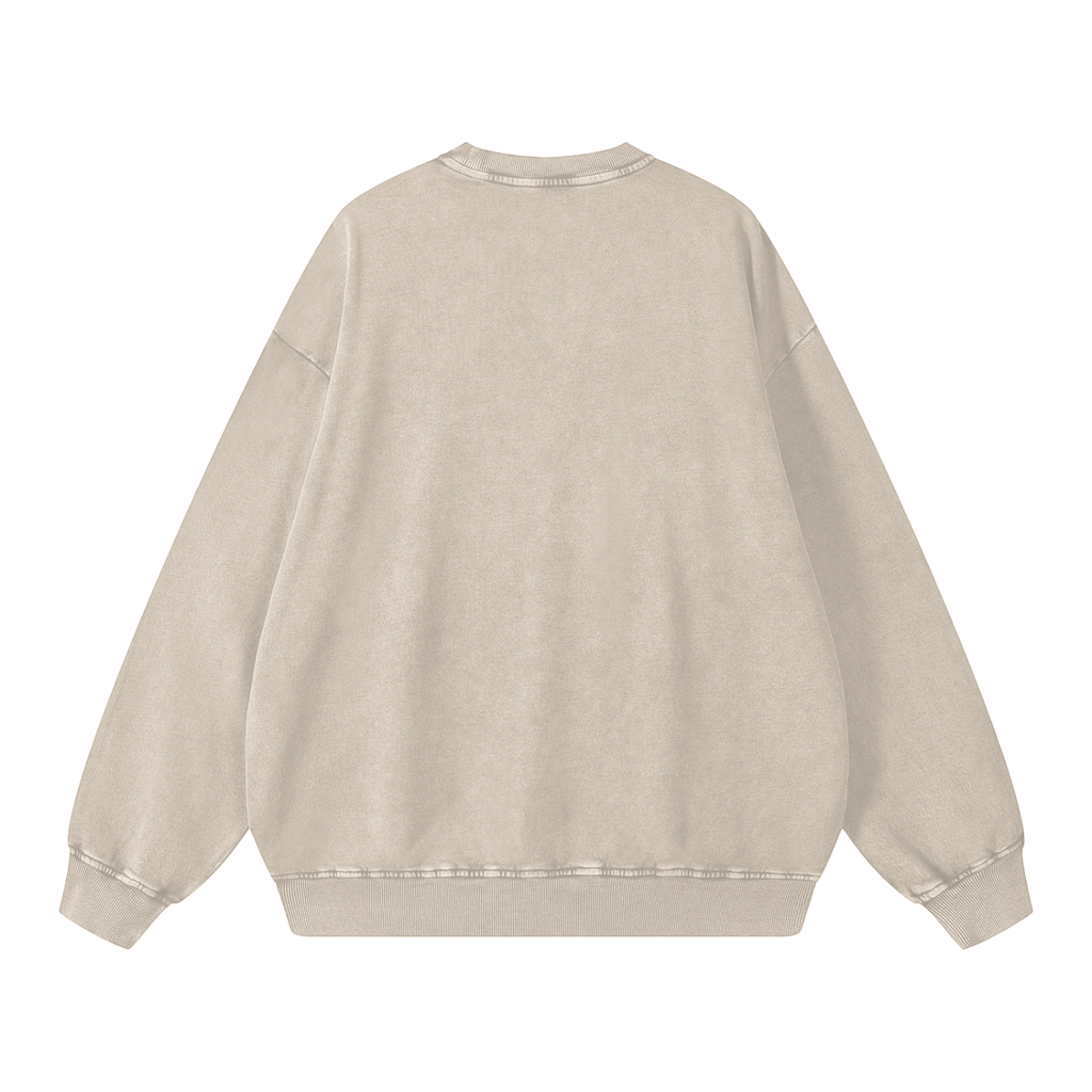 'Got Too Silly' Snow Washed Oversized Sweatshirt