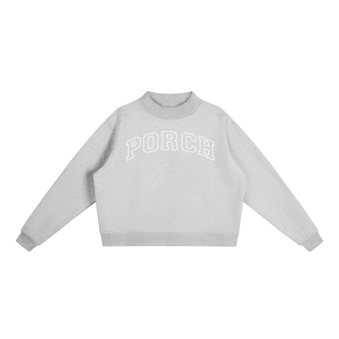 Porch Varsity Mockneck - White
